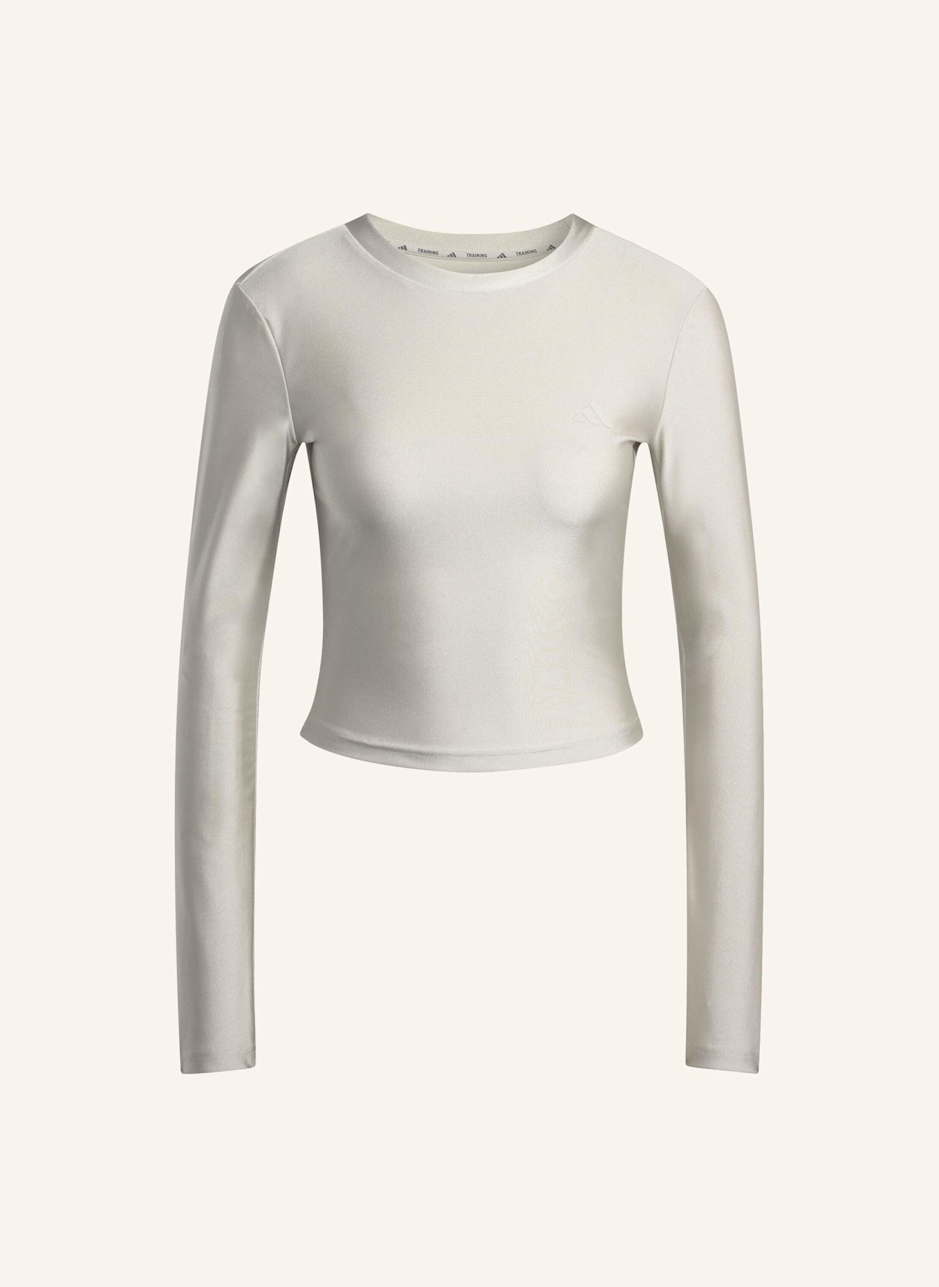 adidas WORKOUT ESSENTIALS LONGSLEEVE HEMD GLANZ: BEIGE