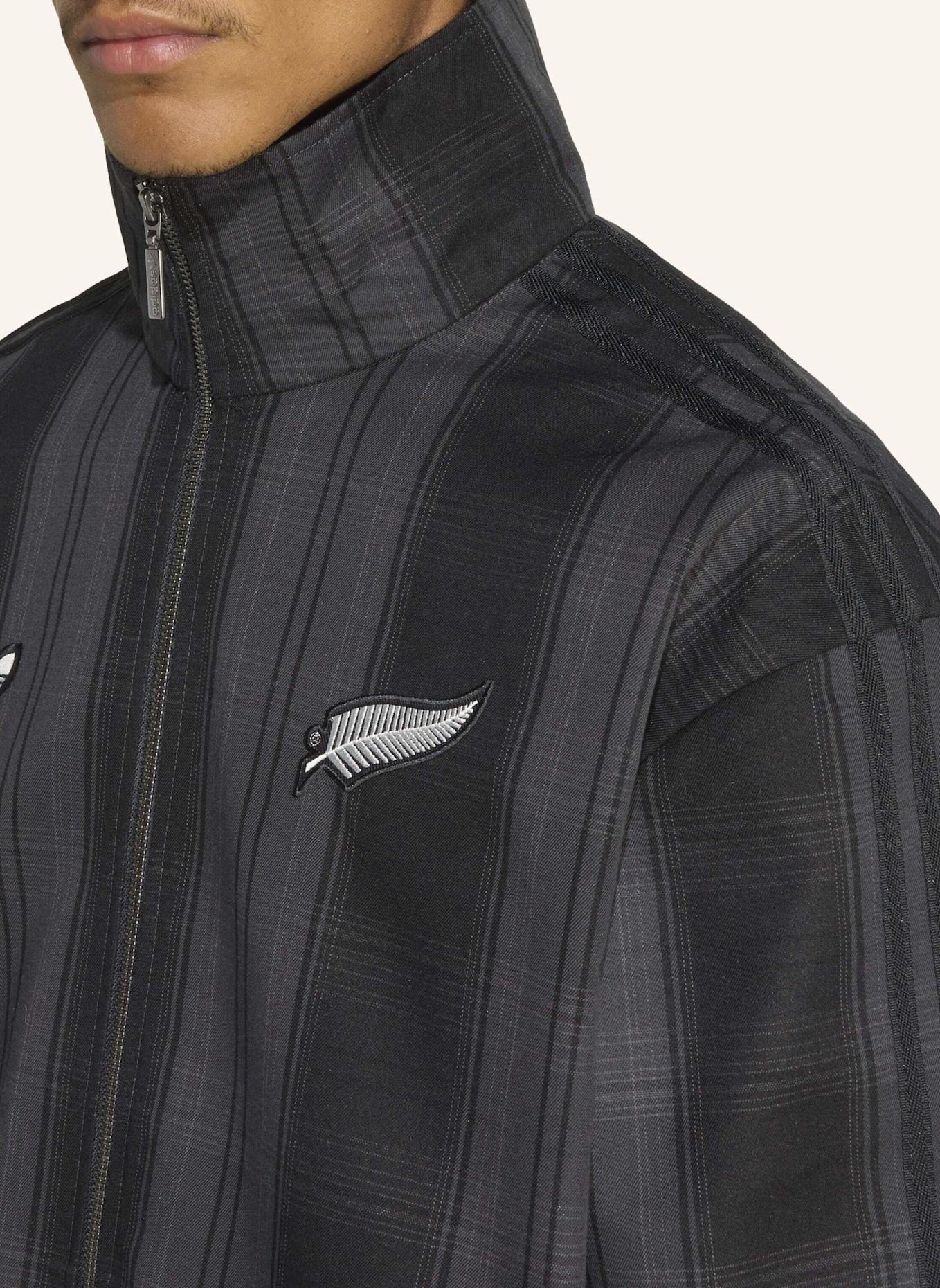 adidas Originals ADIDAS ORIGINALS & ALL BLACKS PLAID WOVEN FIREBIRD ORIGINALS JACKE: GRAU