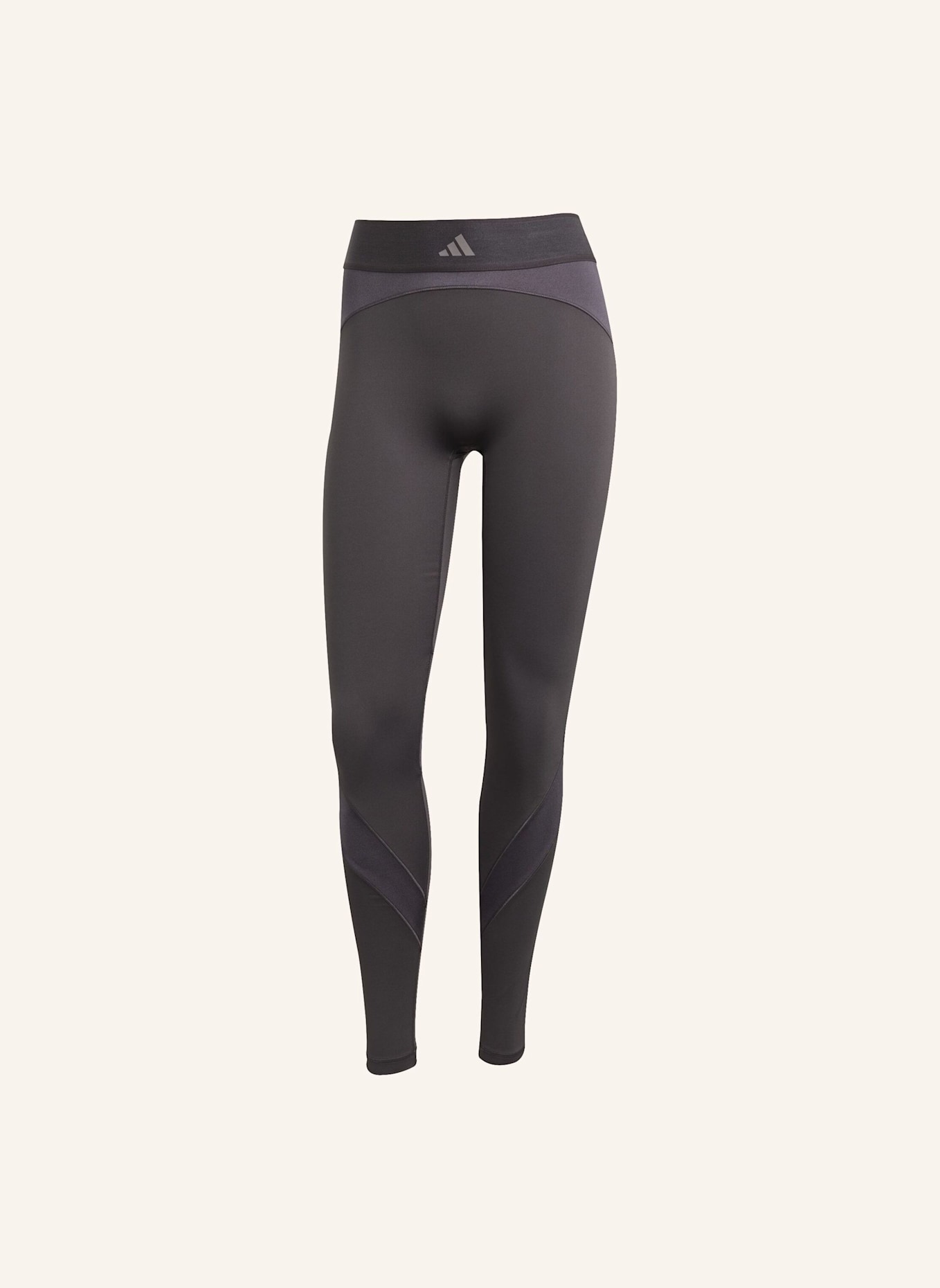 adidas HYPERGLAM SHINE FULL-LENGTH LEGGINGS: GRAU/ GRÜN