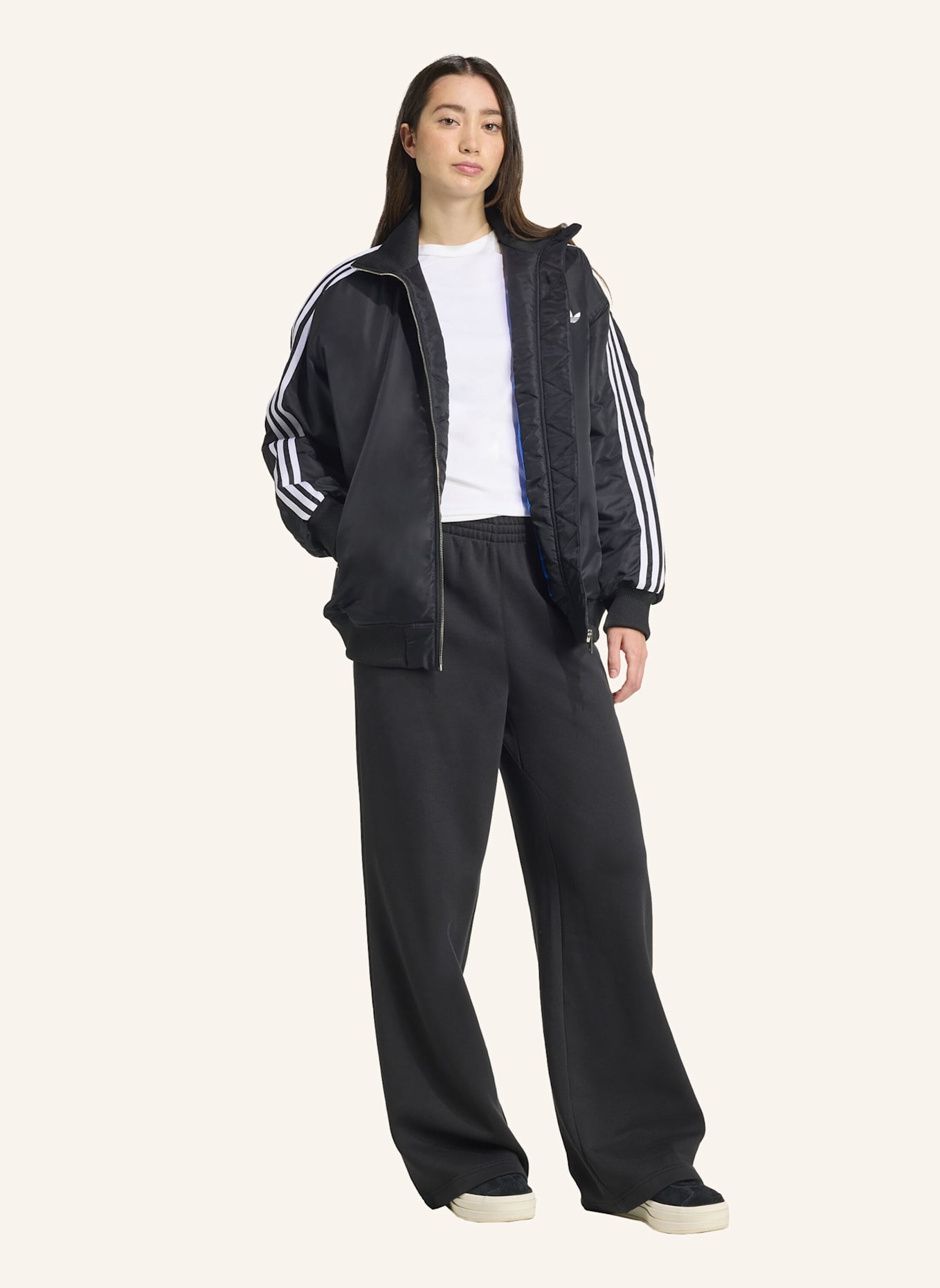 adidas Originals FIREBIRD OVERSIZED BOMBERJACKE: SCHWARZ