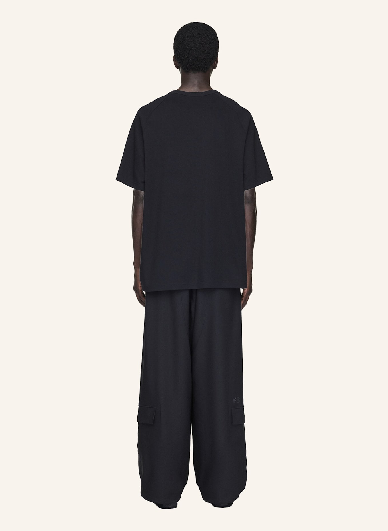 Y-3 Y-3 SHORT SLEEVE TEE 3-STREIFEN: SCHWARZ