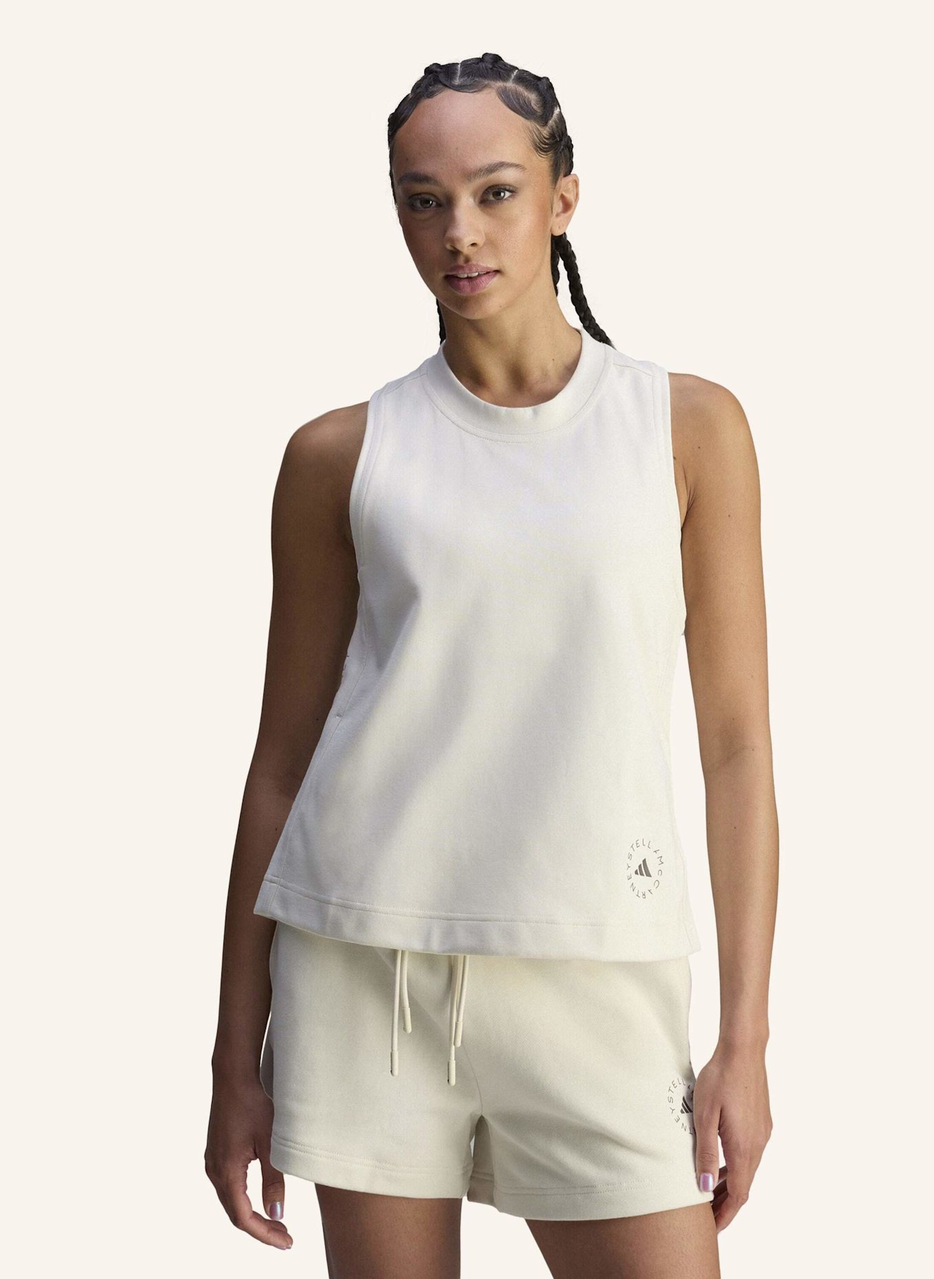 adidas by Stella McCartney Top ADIDAS BY STELLA MCCARTNEY: CREME