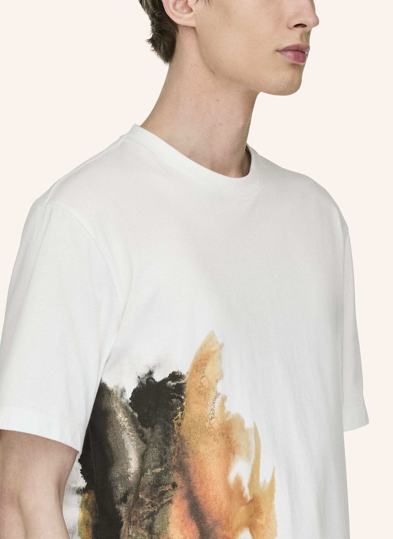 Y-3 Y-3 AOP KURZÄRMELIGES T-SHIRT: WEISS