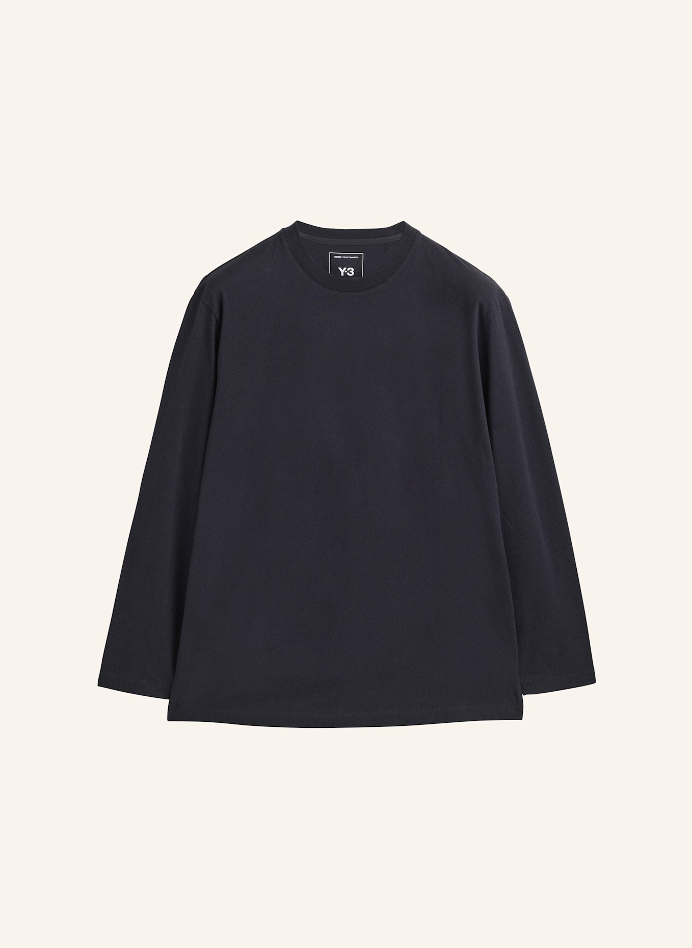 Y-3 LONGSLEEVE T-SHIRT MIT Y-3 GRAFIK: SCHWARZ
