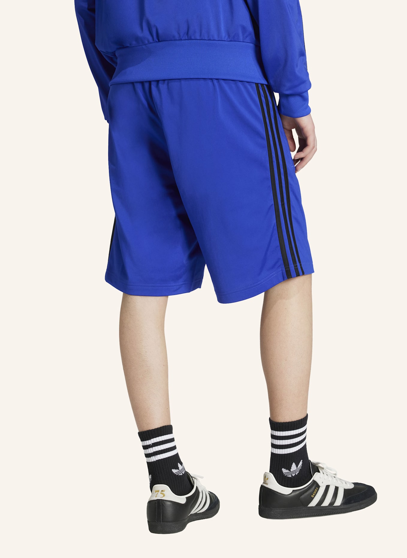 adidas Originals ADICOLOR FIREBIRD SHORTS: BLAU/ SCHWARZ