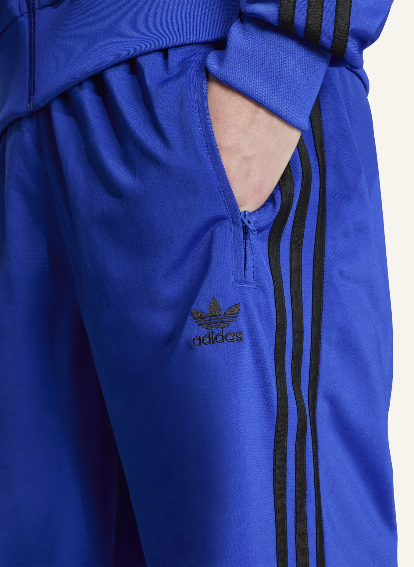 adidas Originals ADICOLOR FIREBIRD SHORTS: BLAU/ SCHWARZ