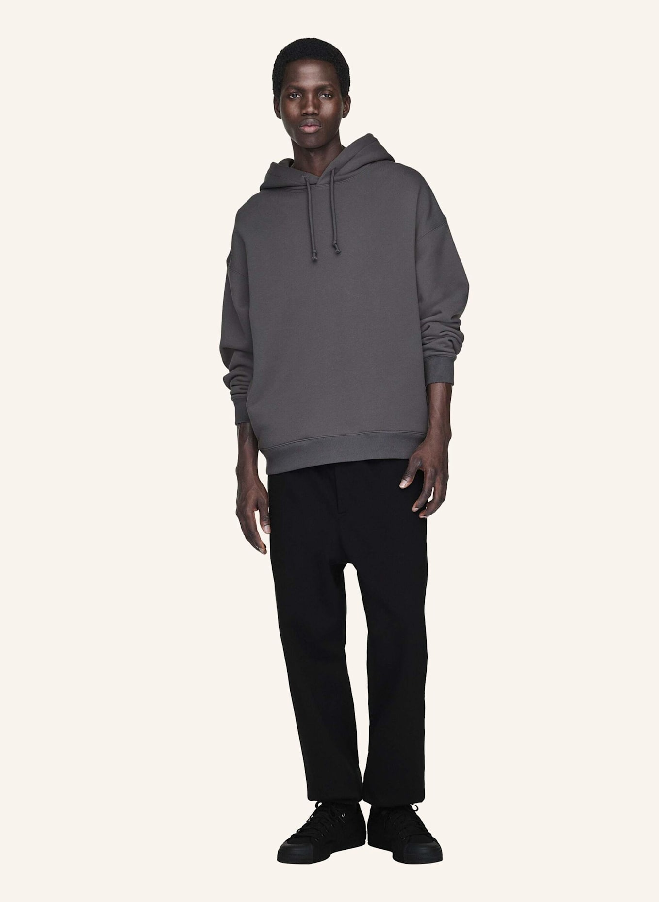 Y-3 Y-3 GRAPHIC HOODIE: GRAU