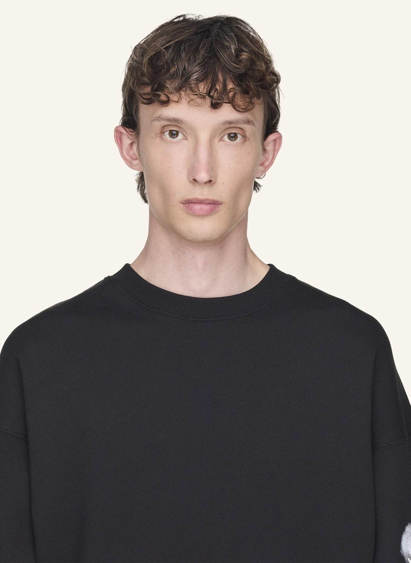 Y-3 Y-3 GRAFIK CREW SWEATSHIRT: SCHWARZ