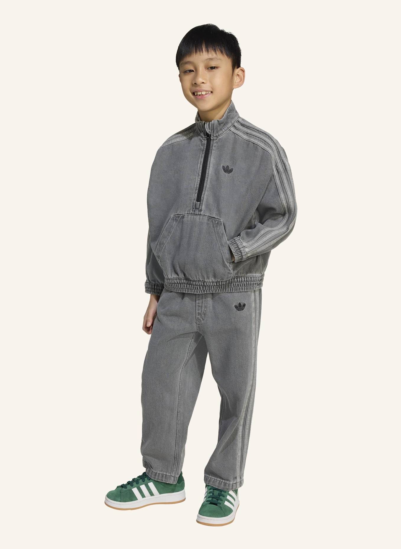 adidas Originals DENIM KIDS SET: GRAU