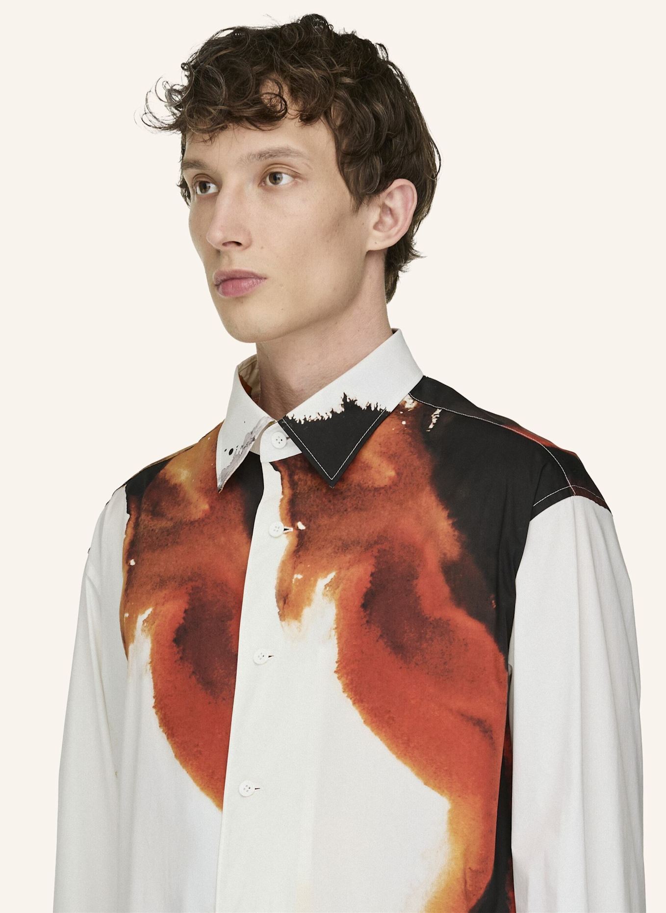 Y-3 Y-3 AOP HEMD: WEISS