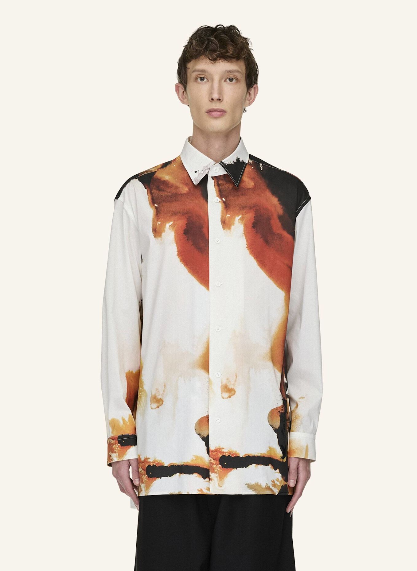 Y-3 Y-3 AOP HEMD: WEISS