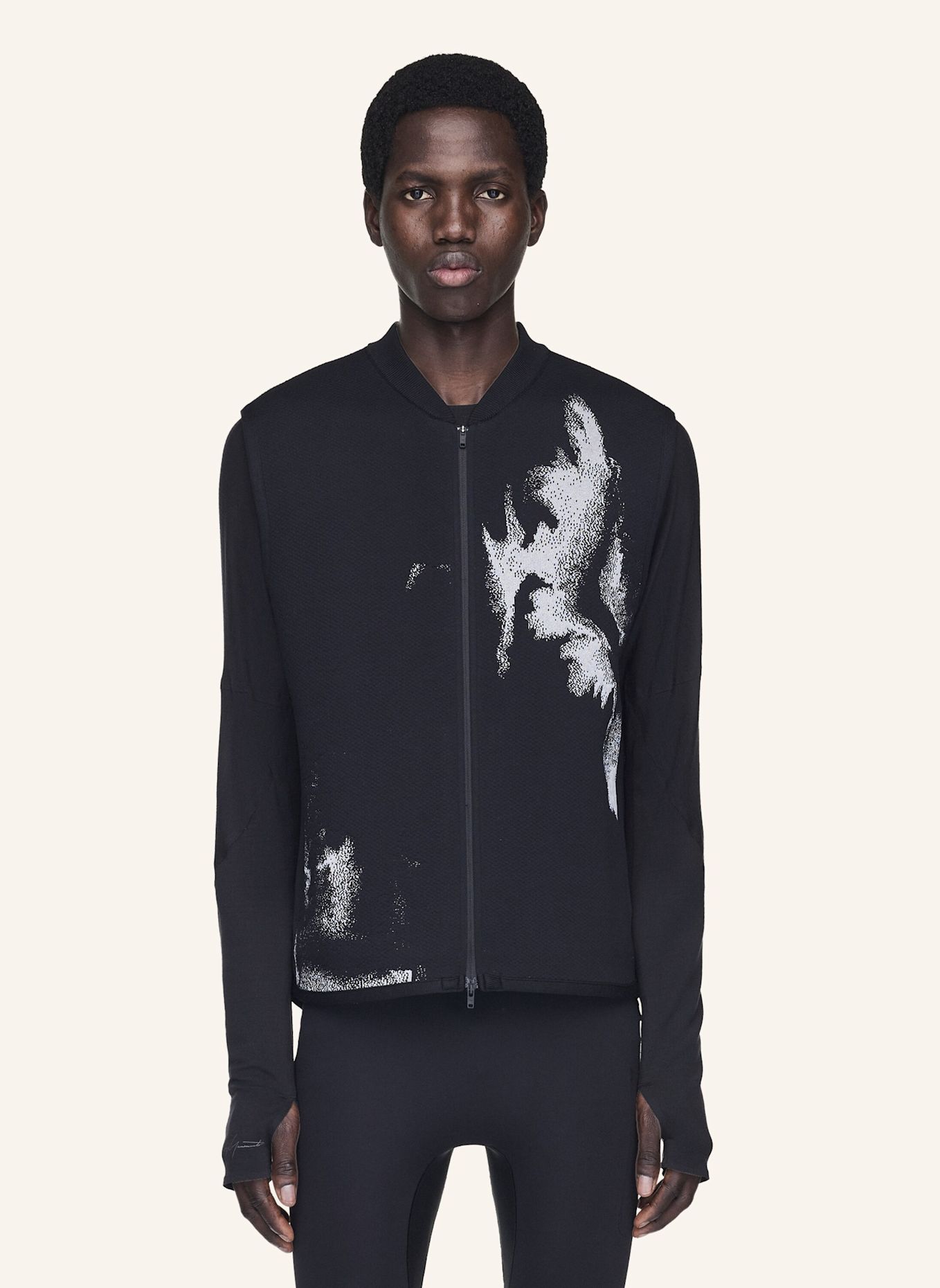 Y-3 Y-3 RUNNING ENGINEERED VEST: SCHWARZ