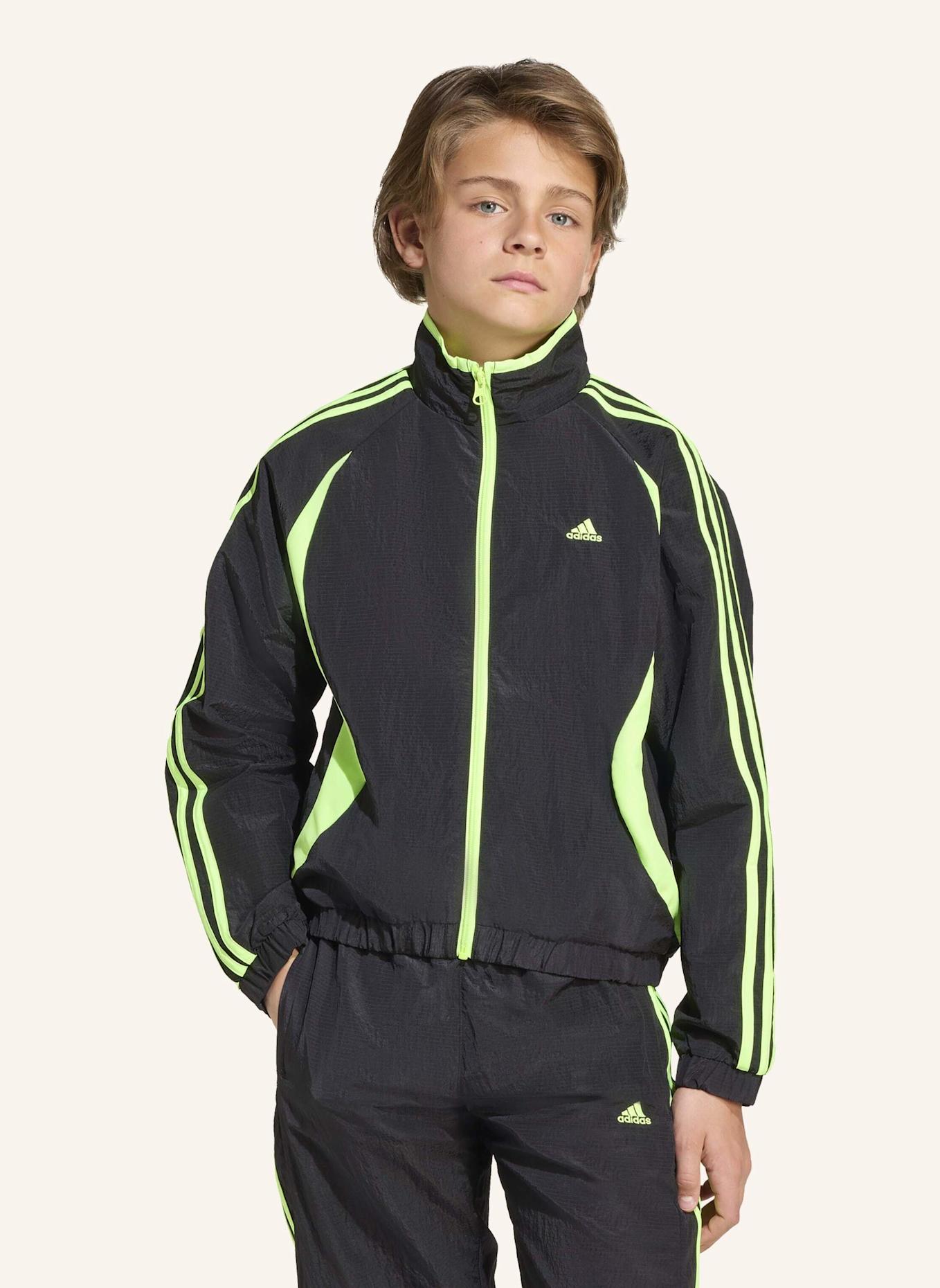 adidas Originals TEAMGEIST TRACK TOP: SCHWARZ/ GRÜN