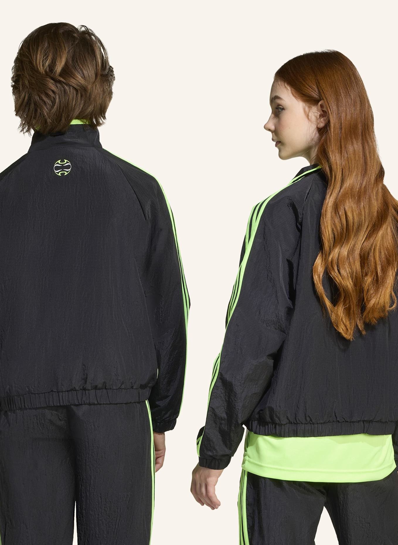 adidas Originals TEAMGEIST TRACK TOP: SCHWARZ/ GRÜN