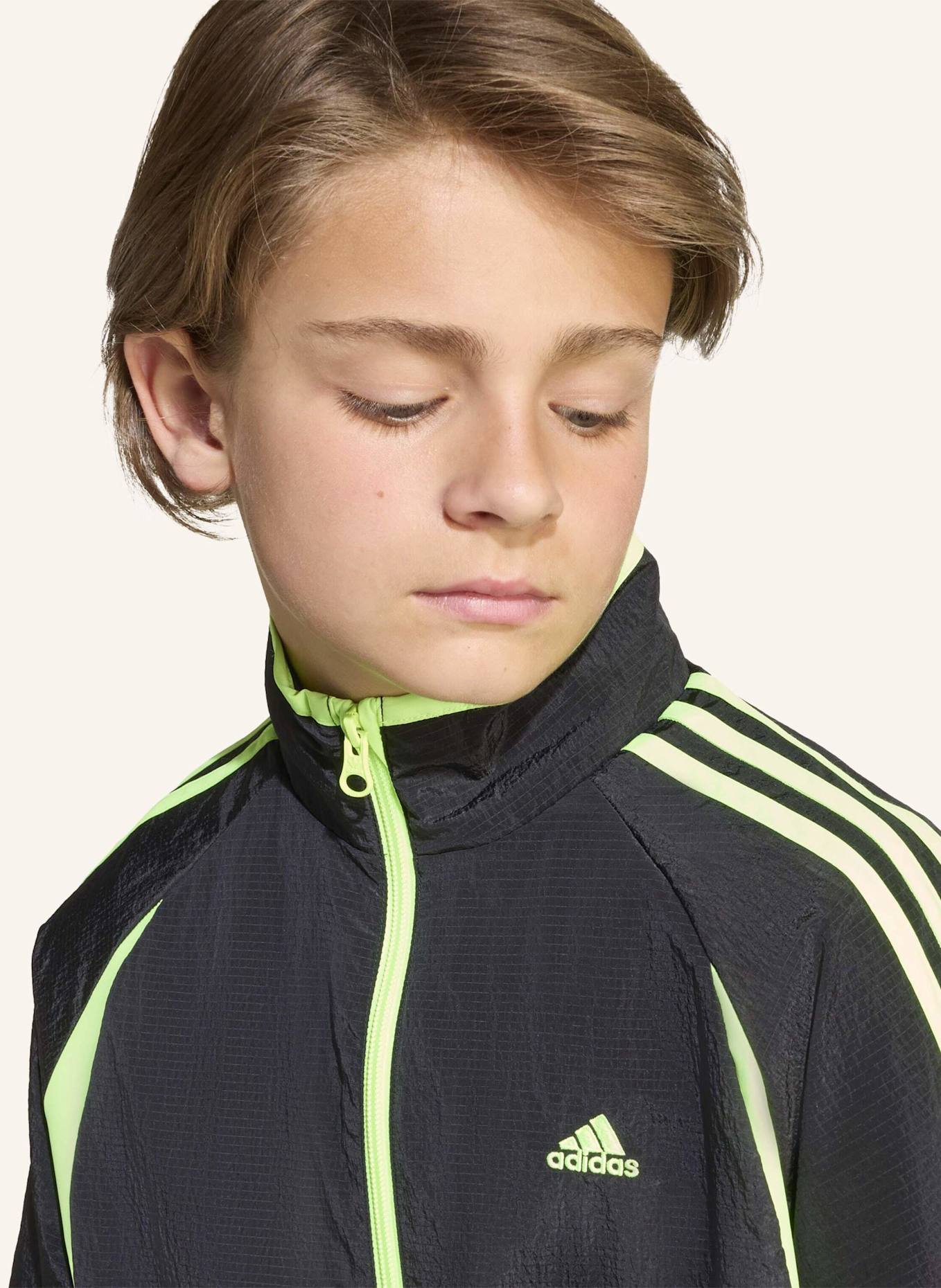 adidas Originals TEAMGEIST TRACK TOP: SCHWARZ/ GRÜN