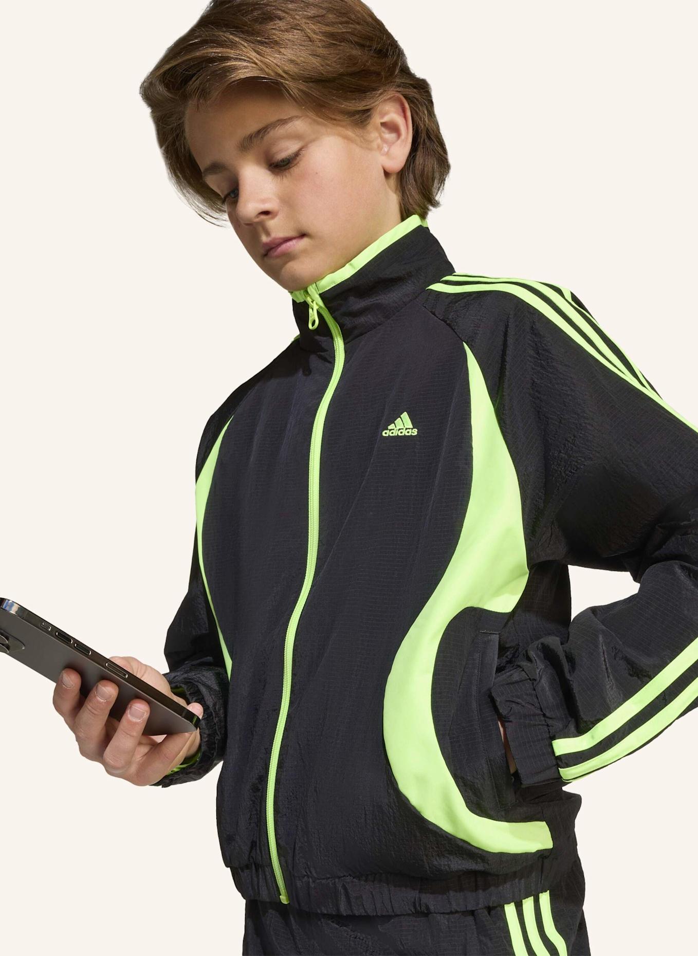 adidas Originals TEAMGEIST TRACK TOP: SCHWARZ/ GRÜN