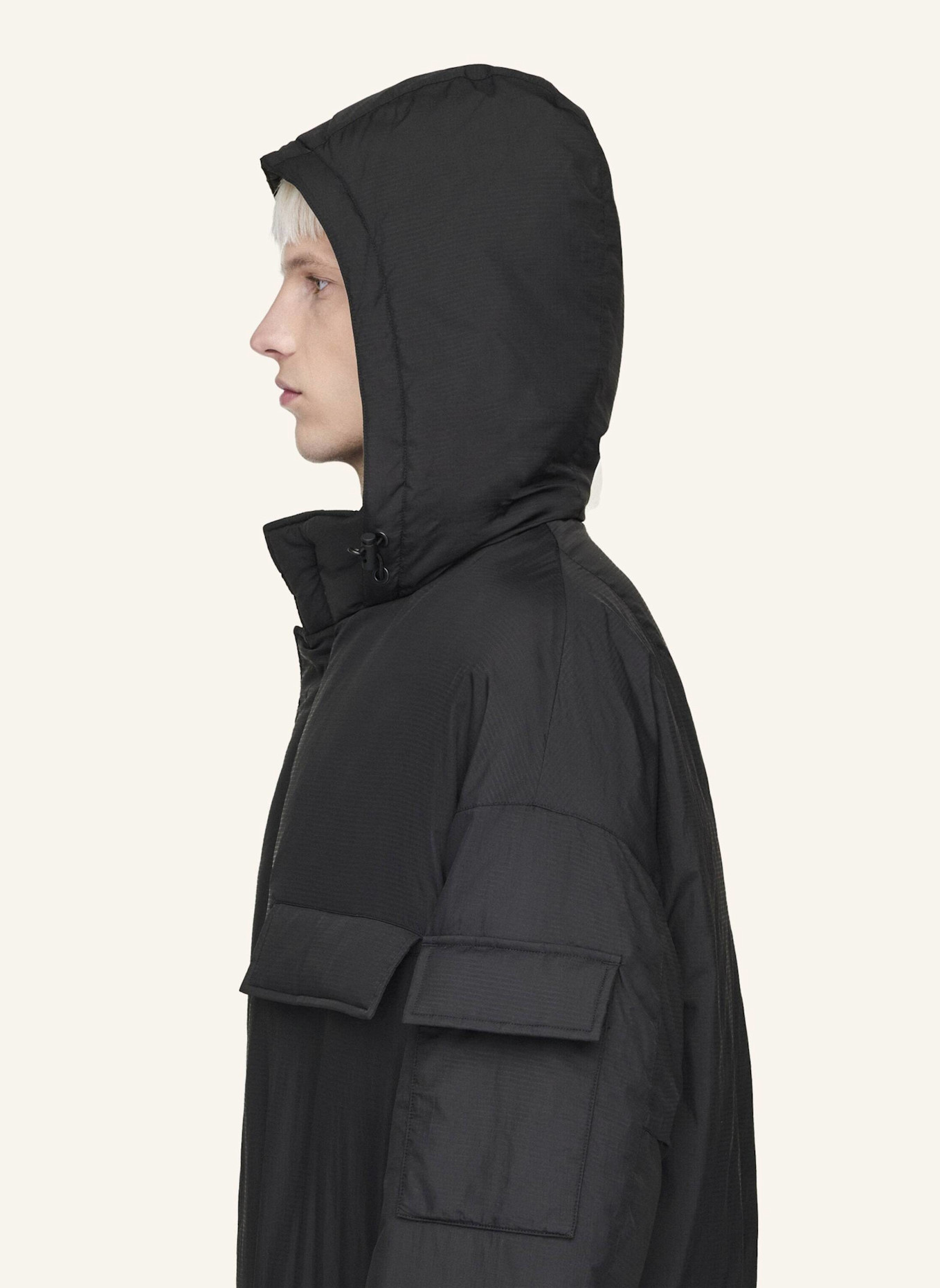 Y-3 Y-3 GEFÜTTERTER PARKA MIT KAPUZE: SCHWARZ