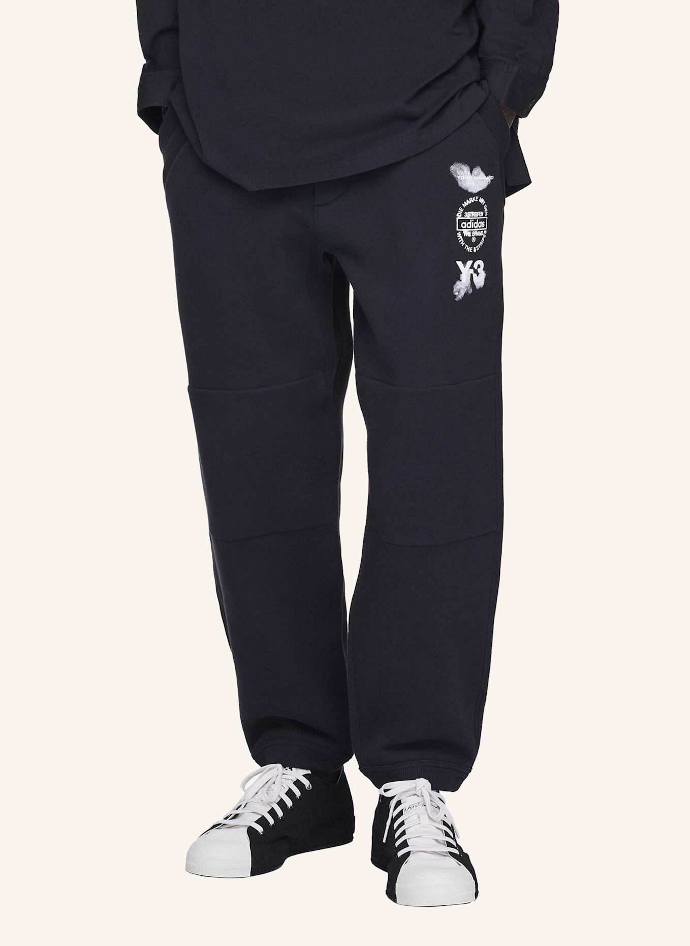 Y-3 Y-3 CUFFED TRAININGSHOSE: SCHWARZ