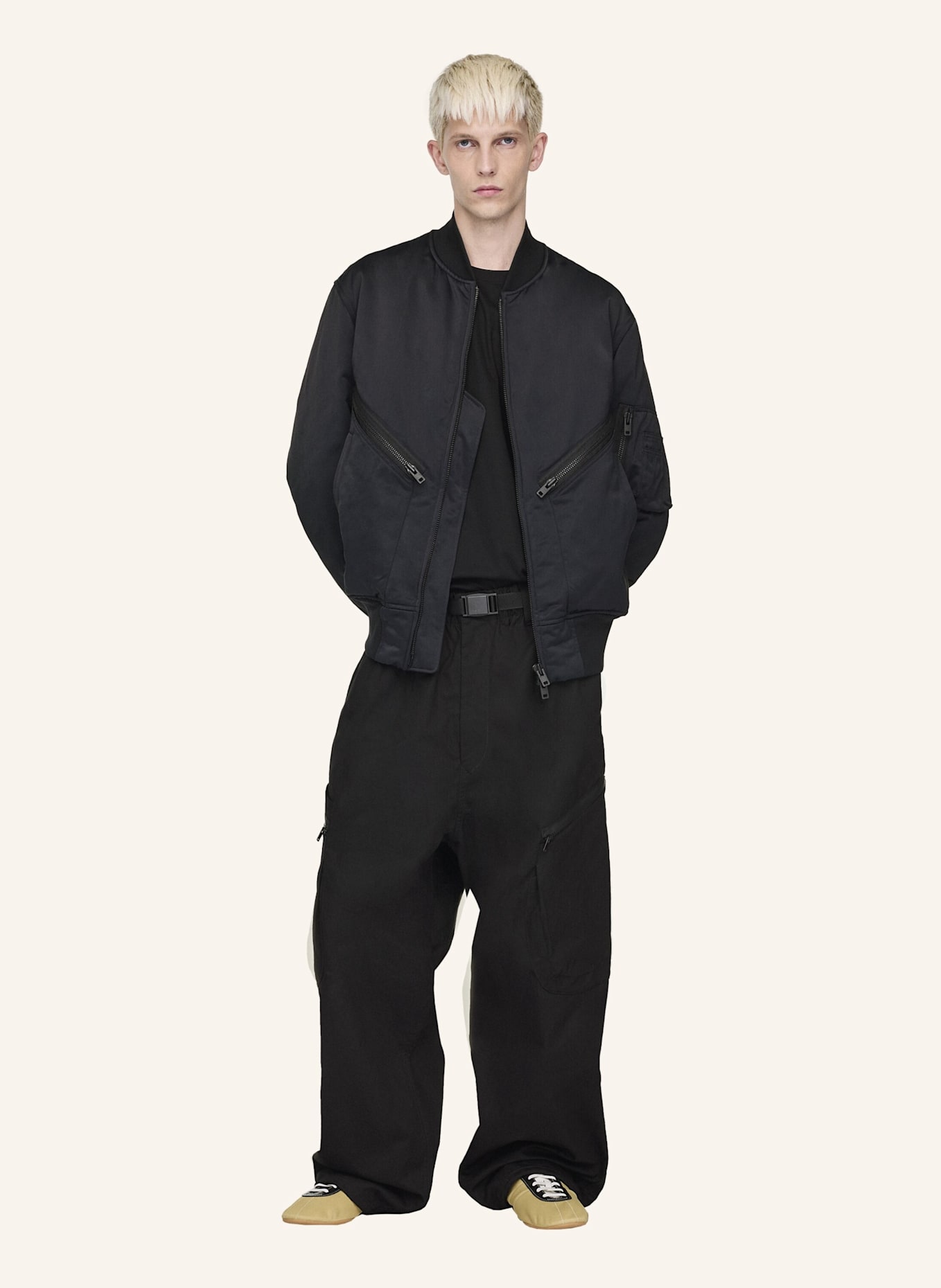 Y-3 Y-3 BOMBERJACKE: SCHWARZ