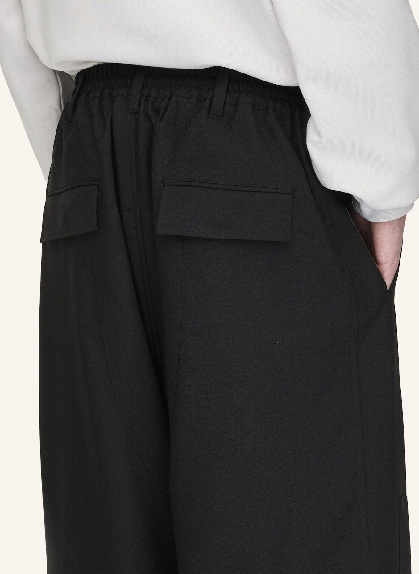 Y-3 Y-3 SPORT UNIFORM STRAIGHT LEG HOSE: SCHWARZ