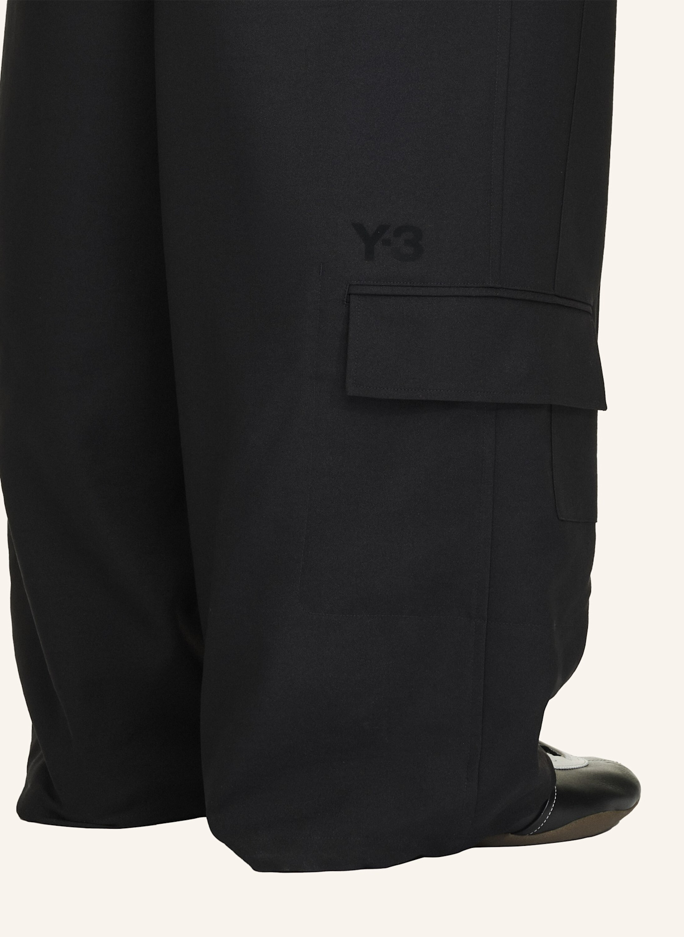 Y-3 Y-3 SPORT UNIFORM STRAIGHT LEG HOSE: SCHWARZ