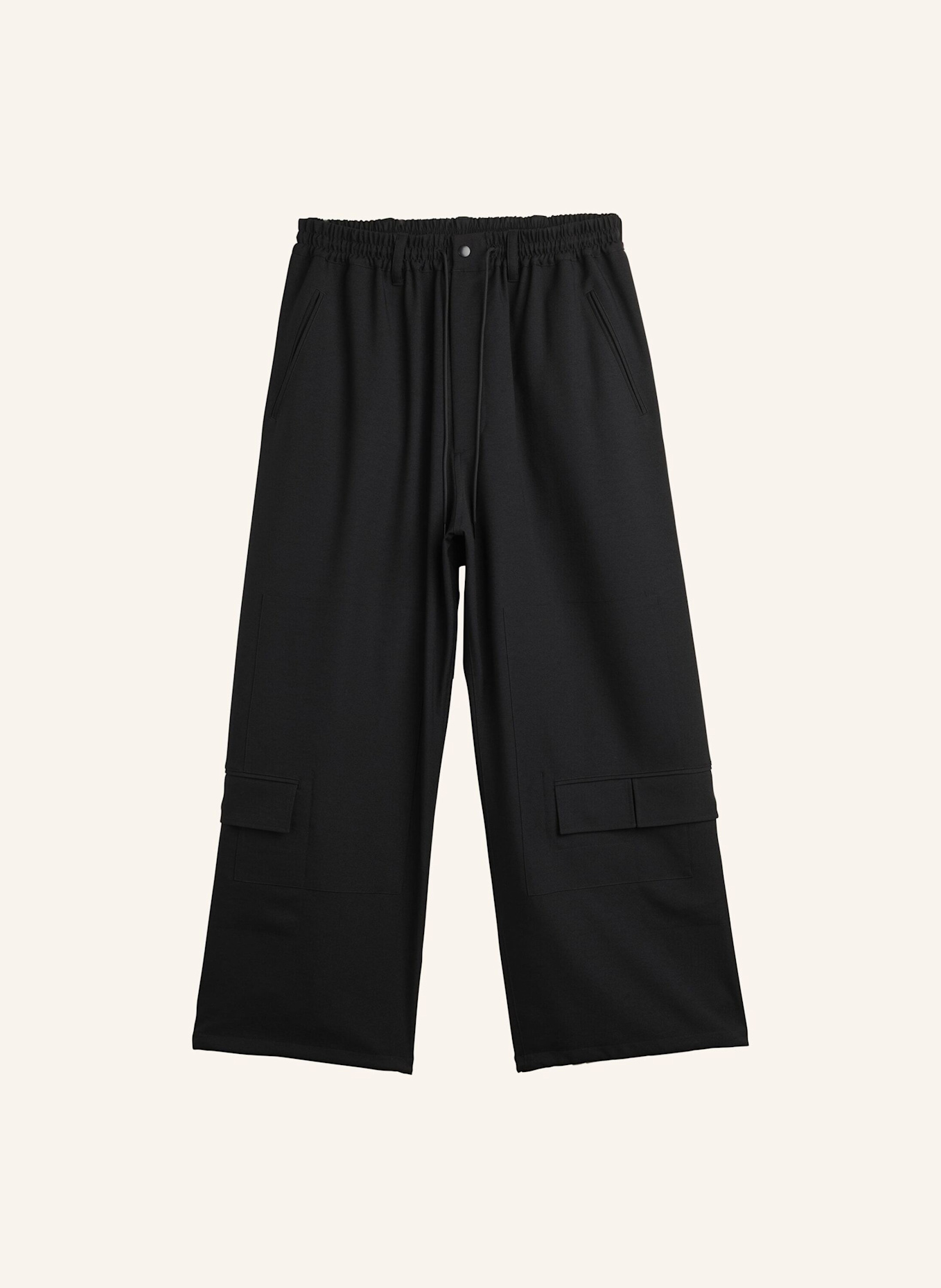 Y-3 Y-3 SPORT UNIFORM STRAIGHT LEG HOSE: SCHWARZ