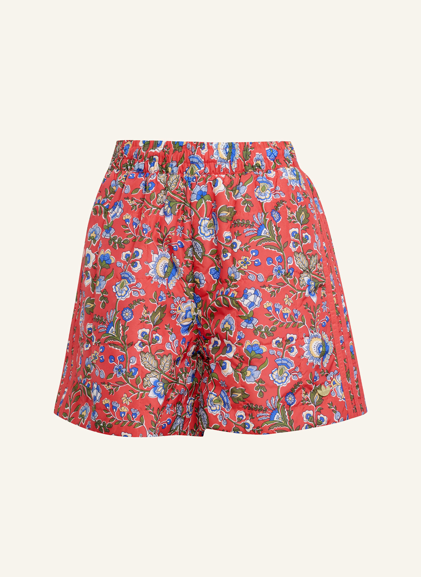 adidas Originals ADIDAS ORIGINALS X LIBERTY LONDON QUILTED SHORTS: ROT