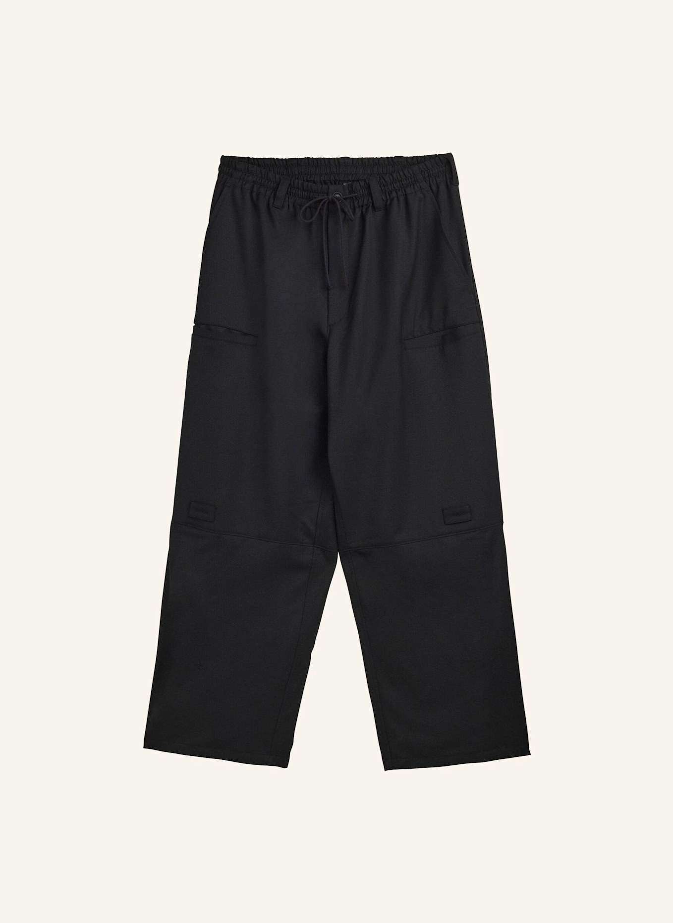 Y-3 Y-3 REFINED WOOL CUFFED HOSE: SCHWARZ