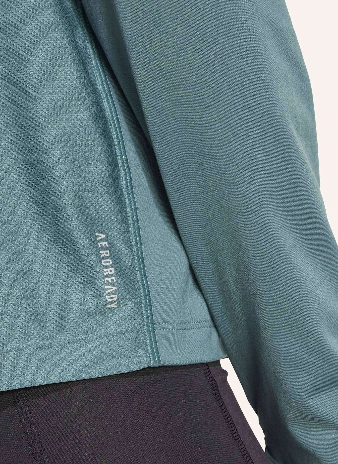 adidas OWN THE RUN HALF-ZIP OBERTEIL: TÜRKIS