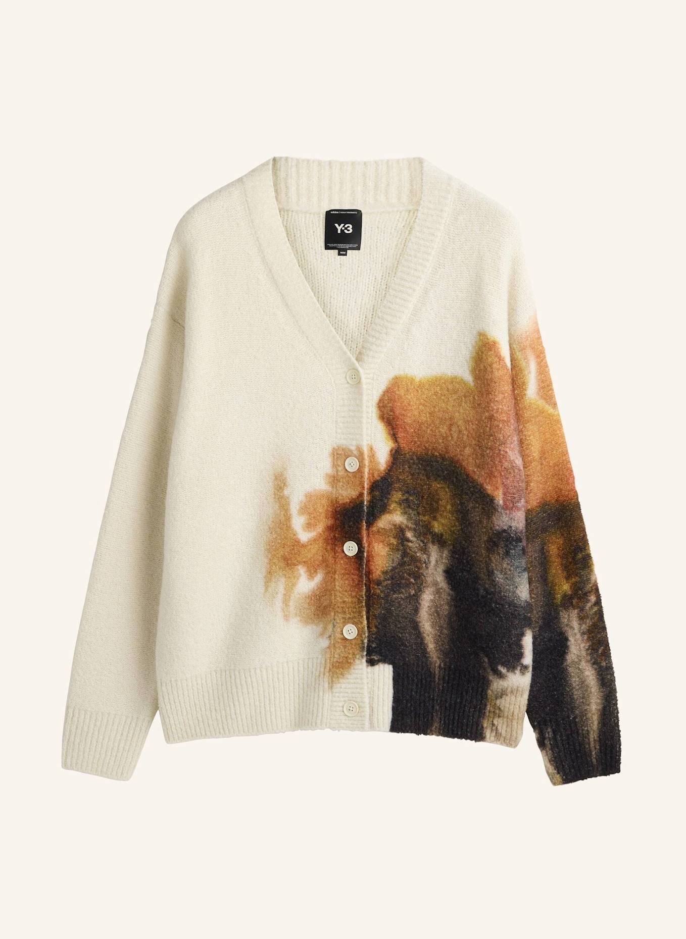 Y-3 Y-3 STRICKJACKE MIT GRAFIK: WEISS