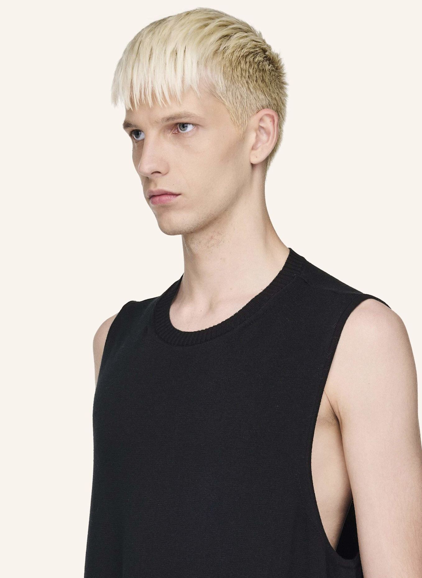 Y-3 Y-3 LOGO-STRICKWESTE: SCHWARZ