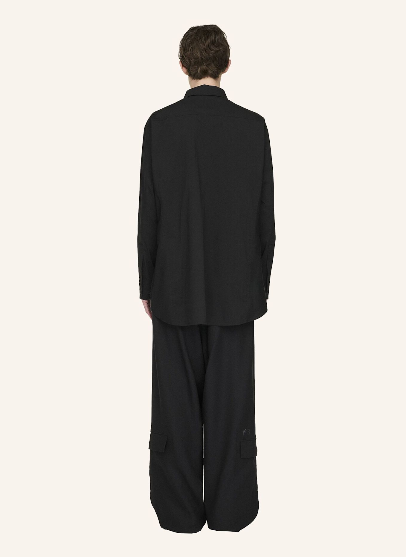 Y-3 Y-3 SPORTY COTTON SHIRT: SCHWARZ