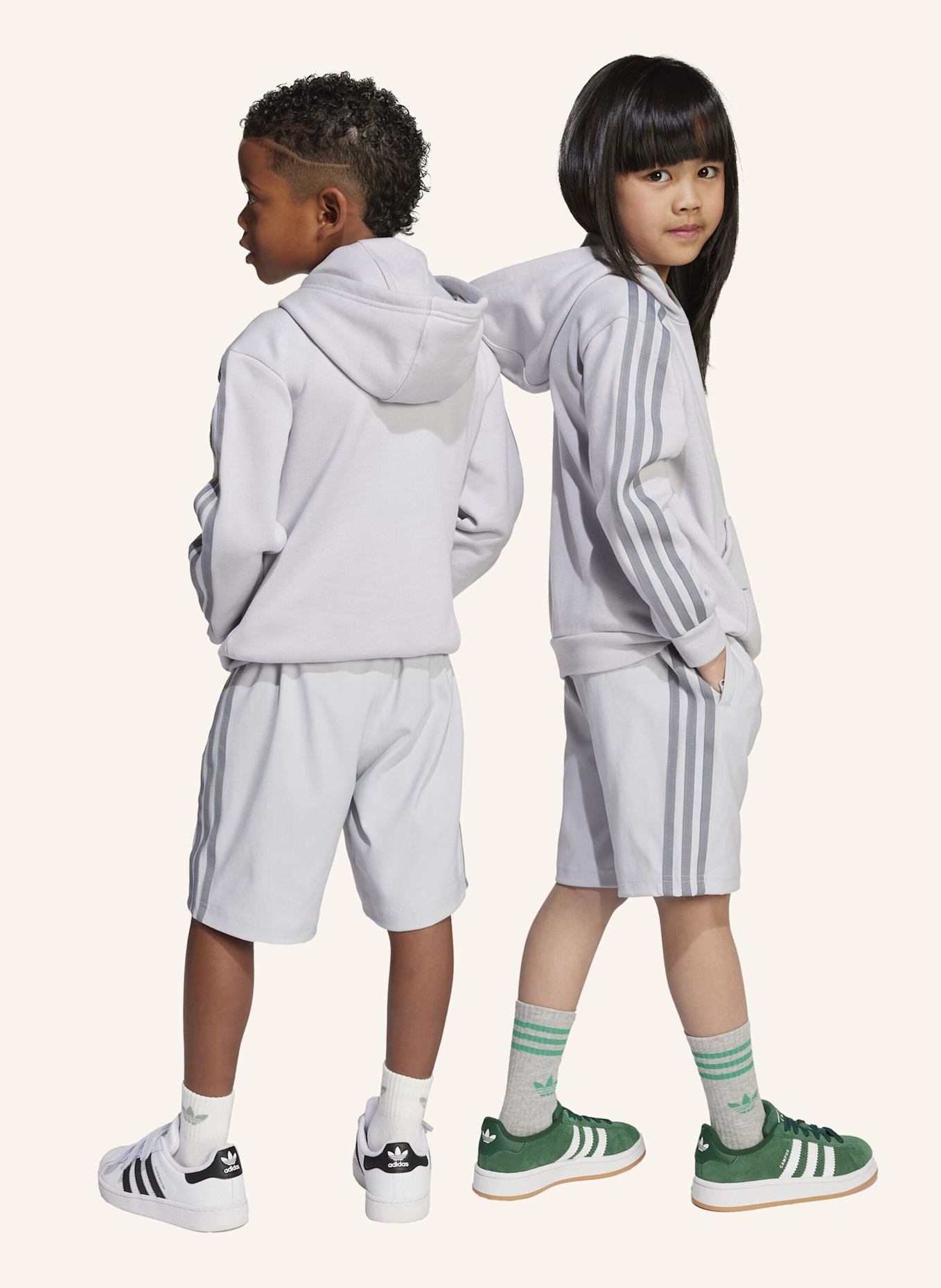 adidas Originals ADIDAS X MINECRAFT KIDS HOODIE SHORT SET: GRÜN