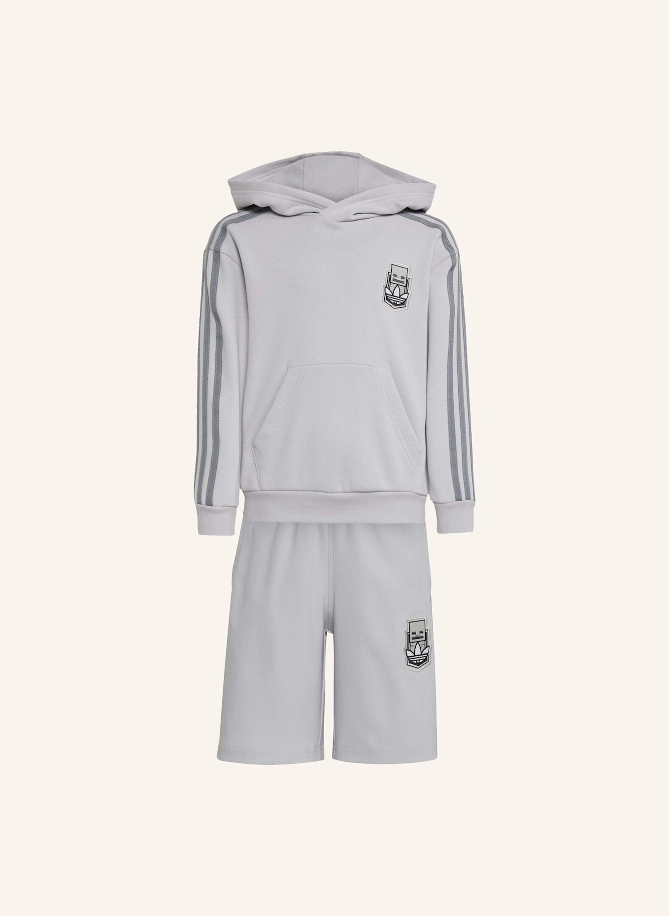 adidas Originals ADIDAS X MINECRAFT KIDS HOODIE SHORT SET: GRÜN