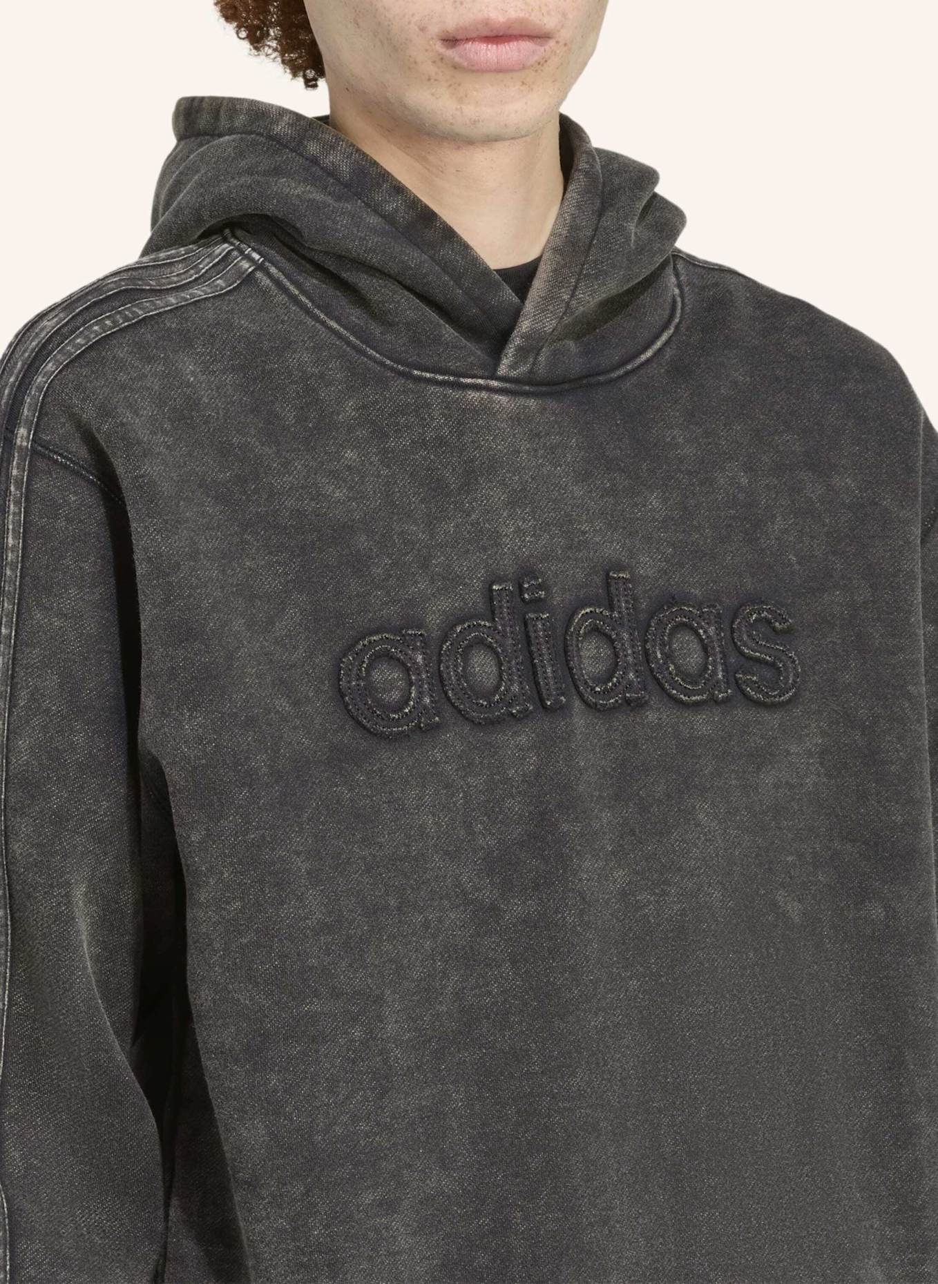 adidas Originals WASHED HOODIE: SCHWARZ