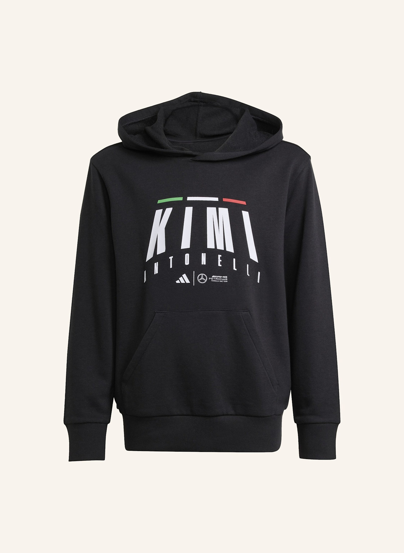 adidas MERCEDES - AMG PETRONAS FORMULA ONE TEAM KIMI ANTONELLI KIDS HOODIE: SCHWARZ