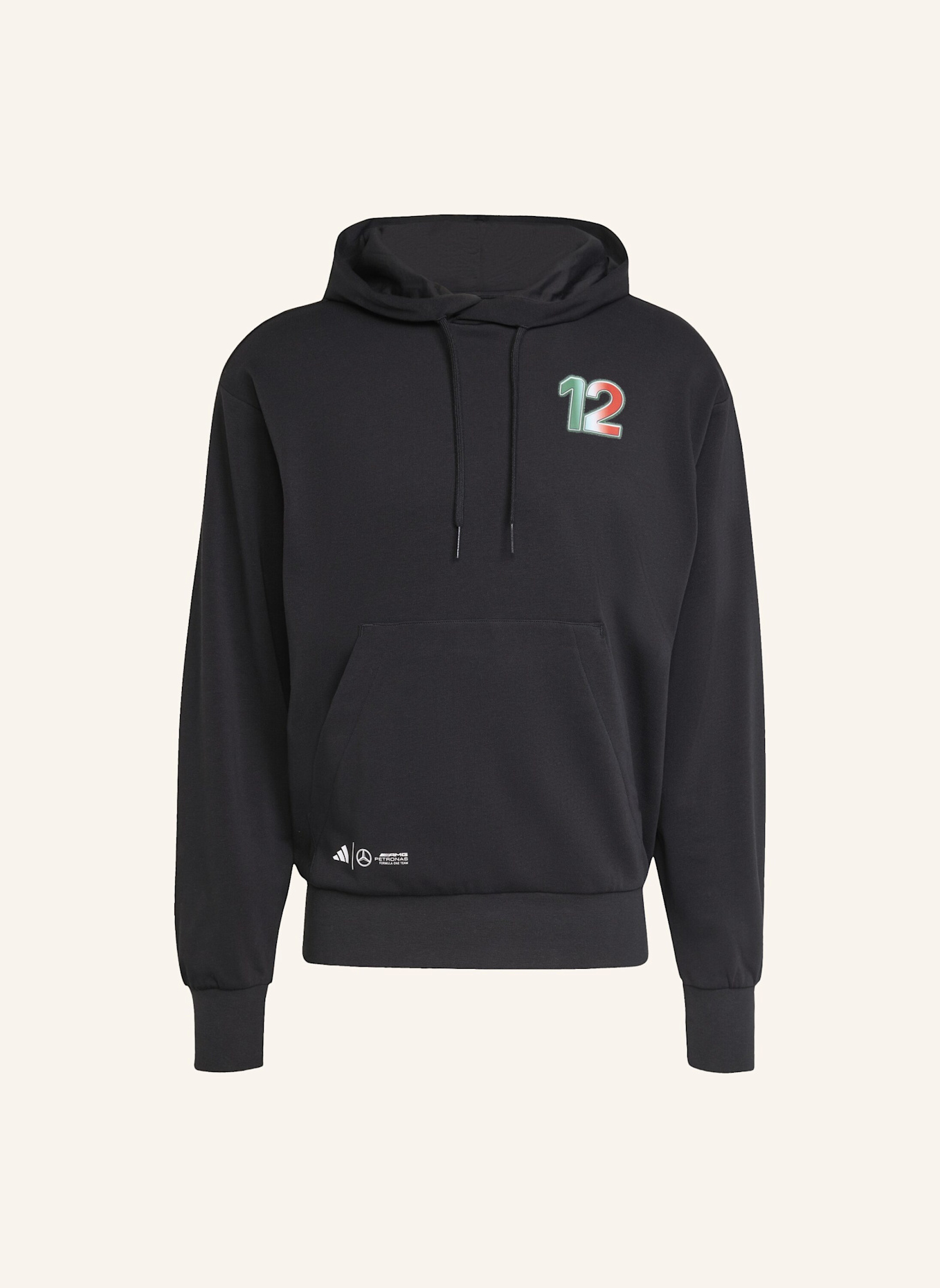 adidas MERCEDES - AMG PETRONAS FORMULA ONE TEAM KIMI ANTONELLI GRAPHIC HOODIE: SCHWARZ