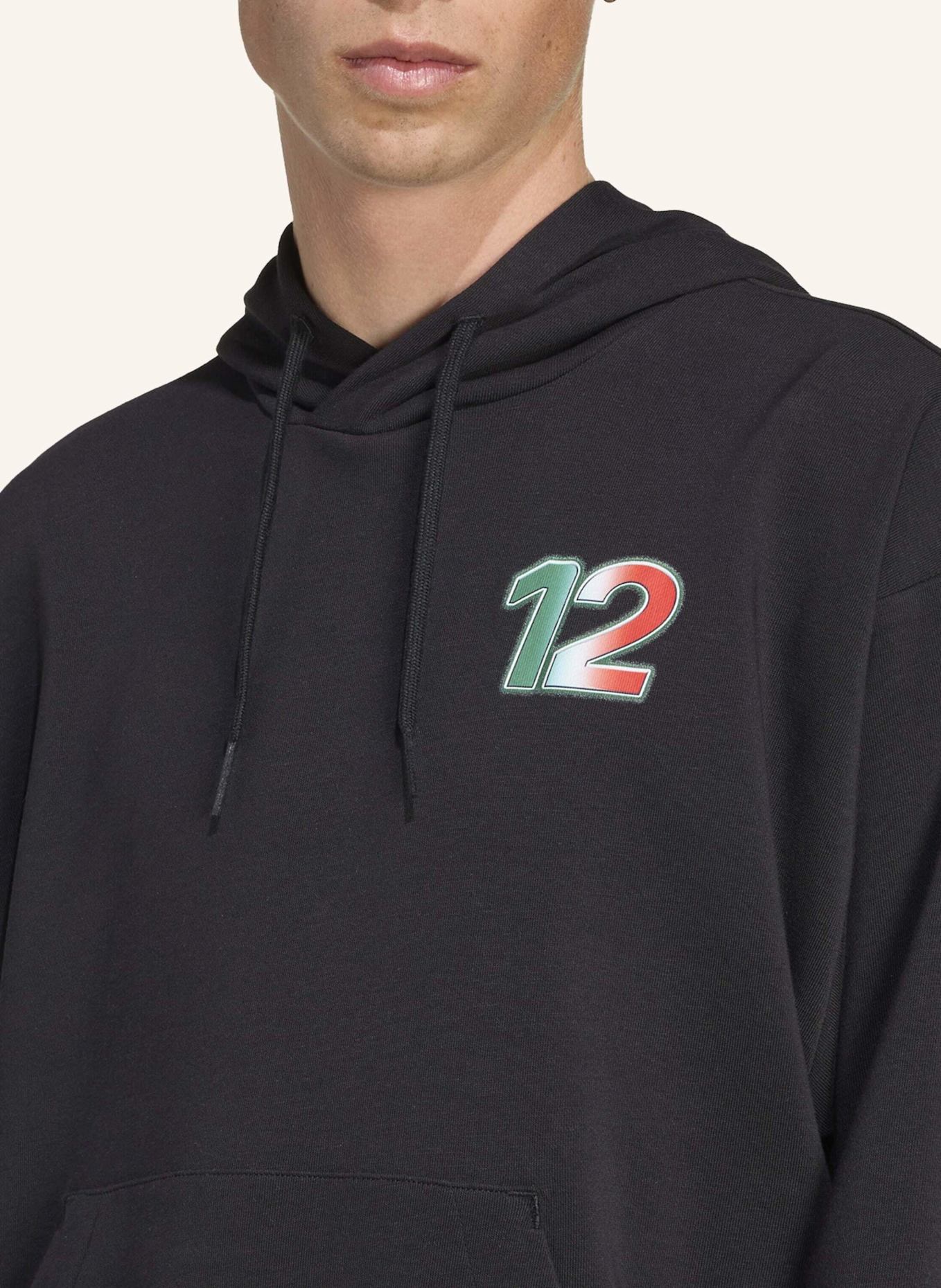 adidas MERCEDES - AMG PETRONAS FORMULA ONE TEAM KIMI ANTONELLI GRAPHIC HOODIE: SCHWARZ