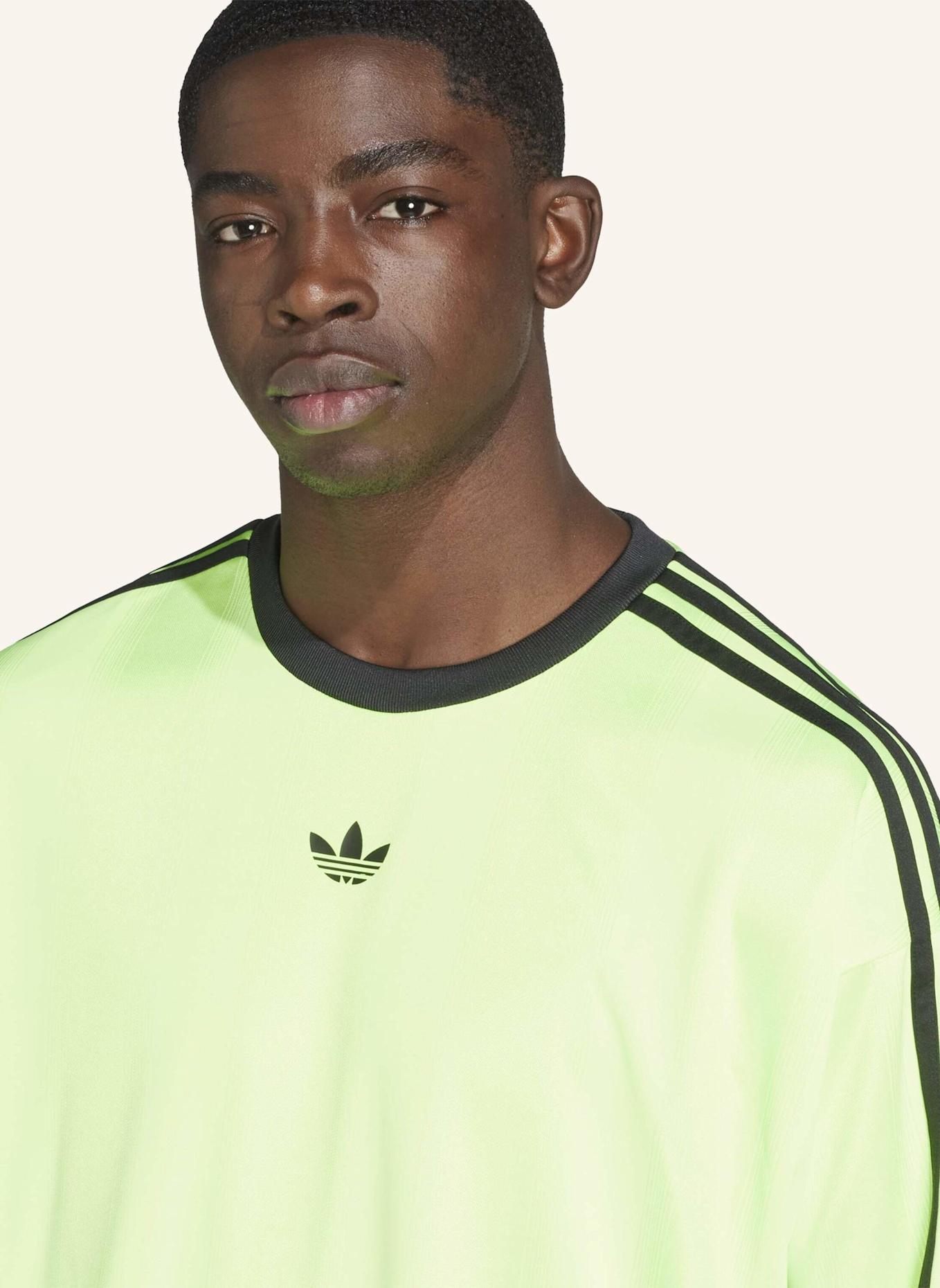 adidas Originals ADIDAS ADICOLOR JACQUARD LONG-SLEEVE JERSEY: GRÜN/ SCHWARZ