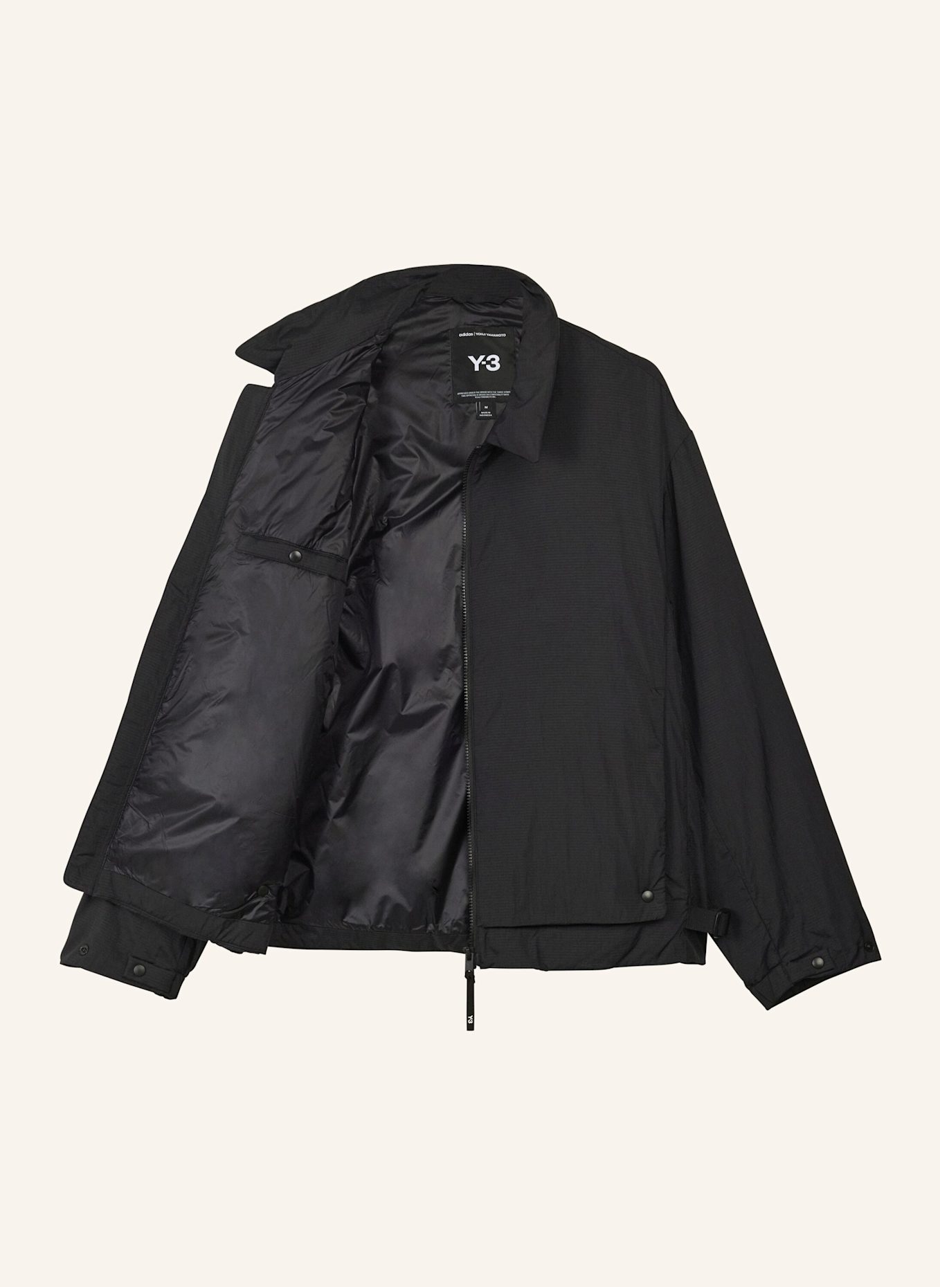 Y-3 Y-3 PADDED LINER JACKE: SCHWARZ