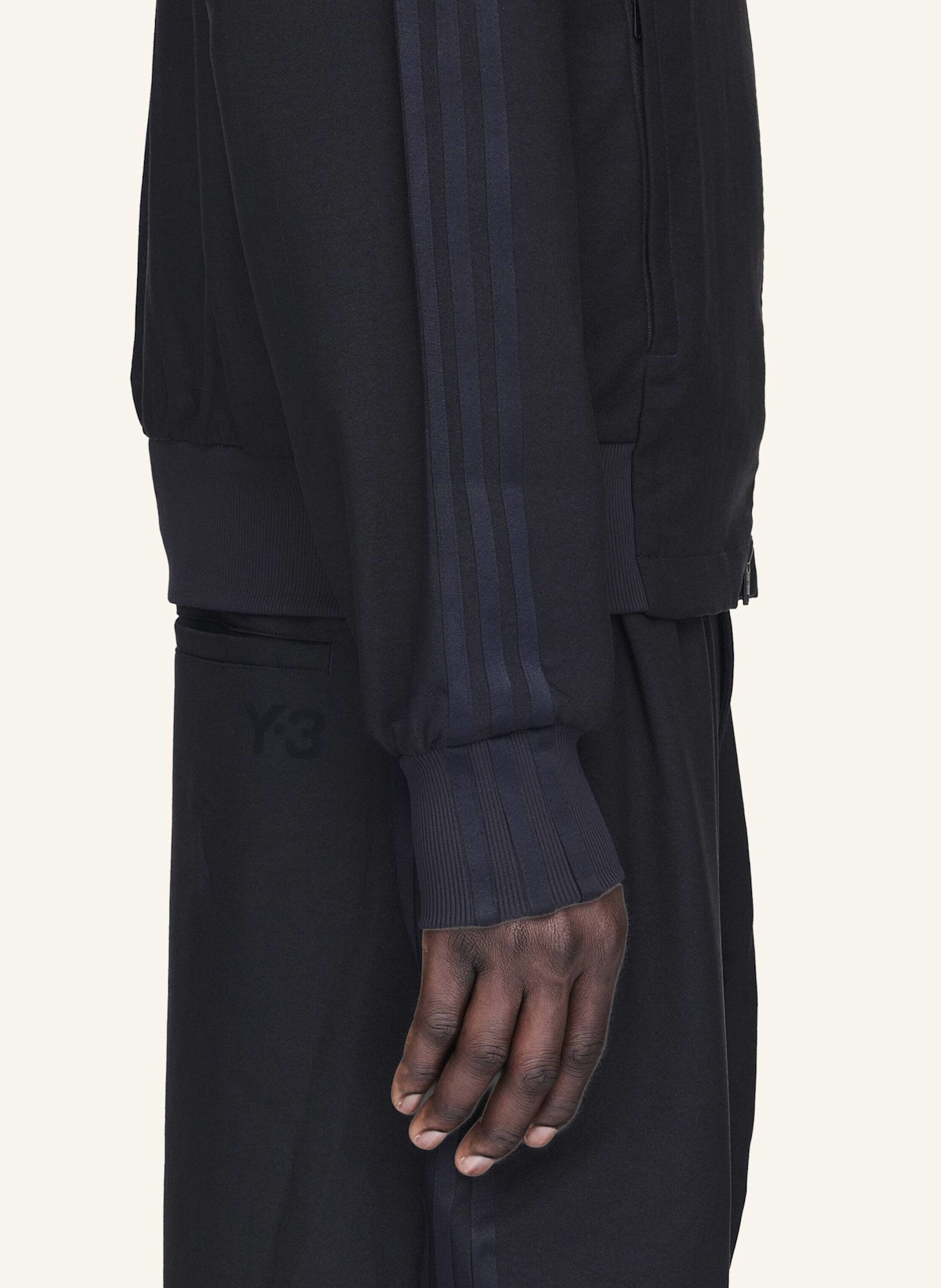 Y-3 Y-3 SPORT UNIFORM TRACK TOP: SCHWARZ