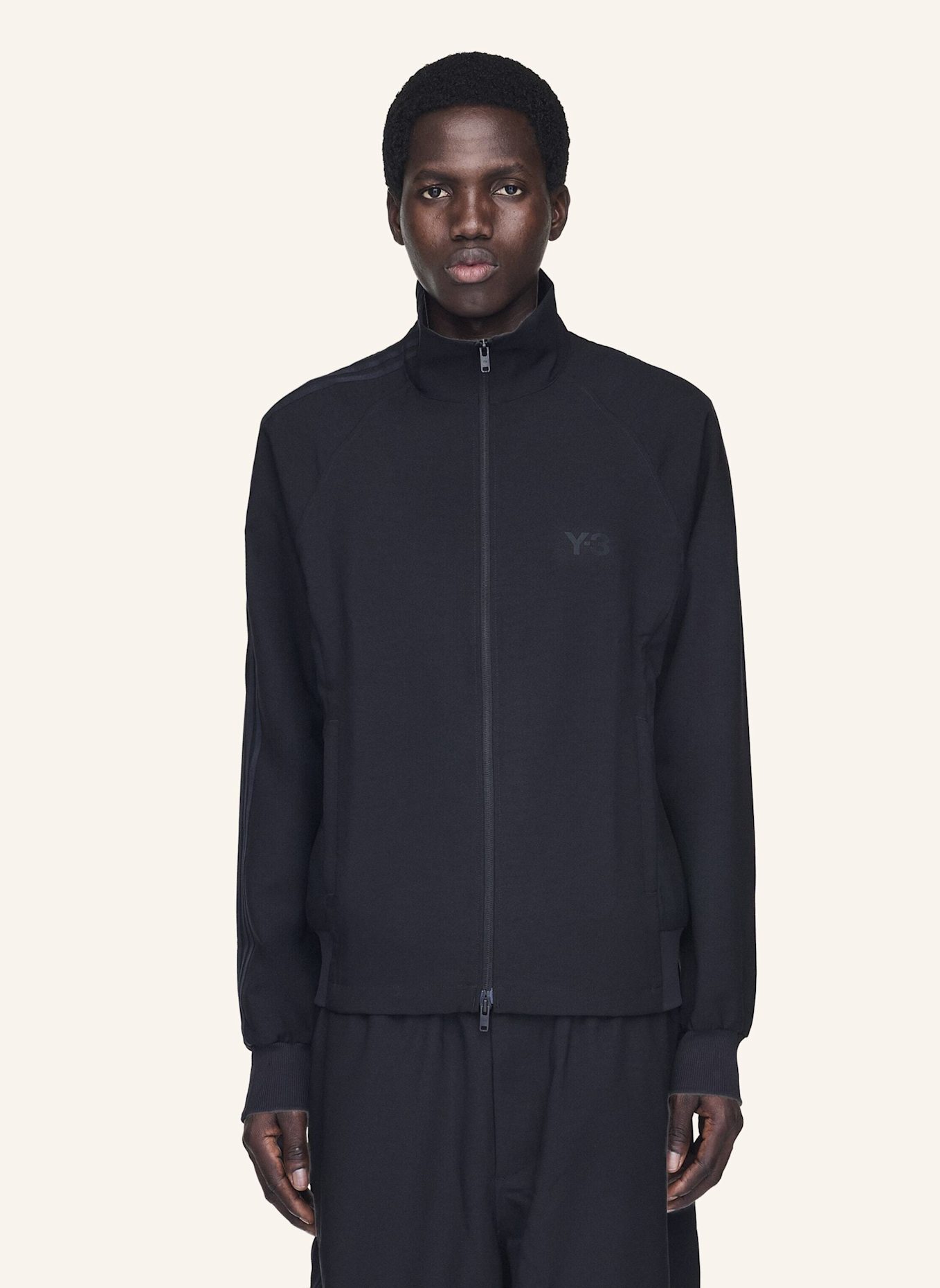 Y-3 Y-3 SPORT UNIFORM TRACK TOP: SCHWARZ