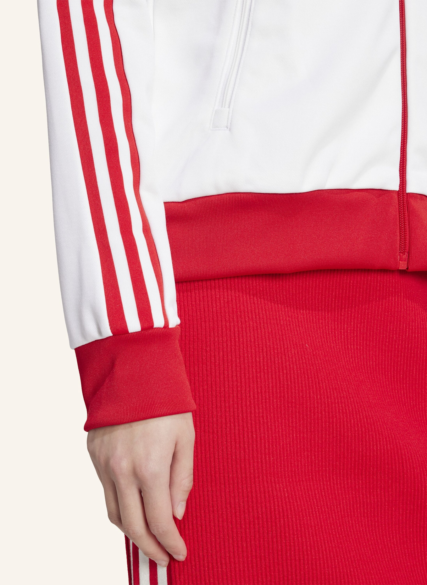 adidas Originals KULTIGES TRACK TOP: WEISS/ ROT
