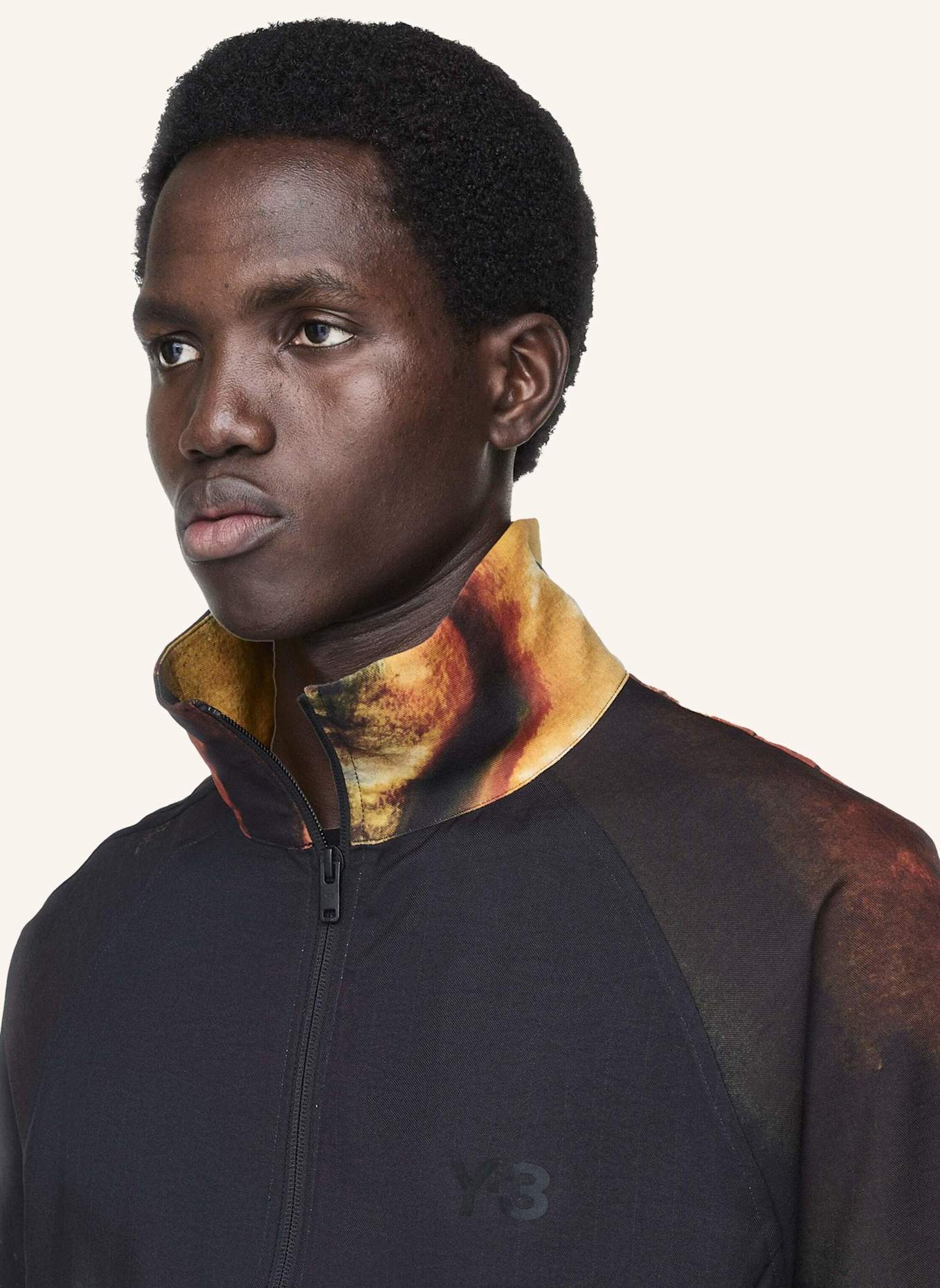 Y-3 Y-3 AOP TRACK TOP – 3-STREIFEN: SCHWARZ