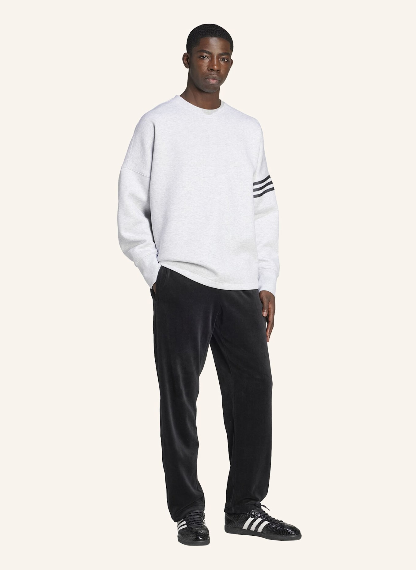 adidas Originals NEUCLASSICS LANGÄRMELIGES OVERSIZE SWEATSHIRT: GRAU