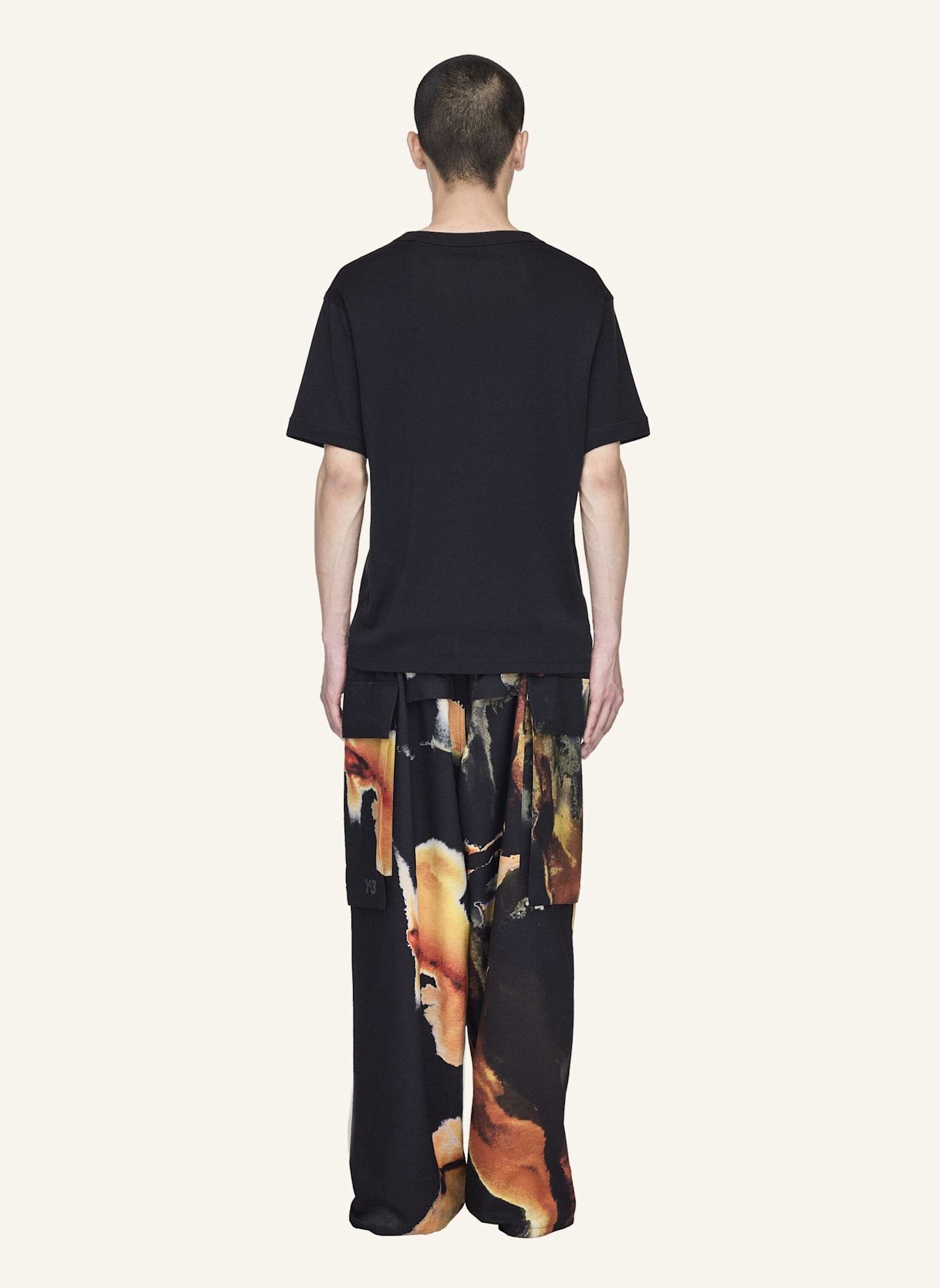 Y-3 Y-3 AOP SPORT UNIFORM CARGOHOSE: SCHWARZ