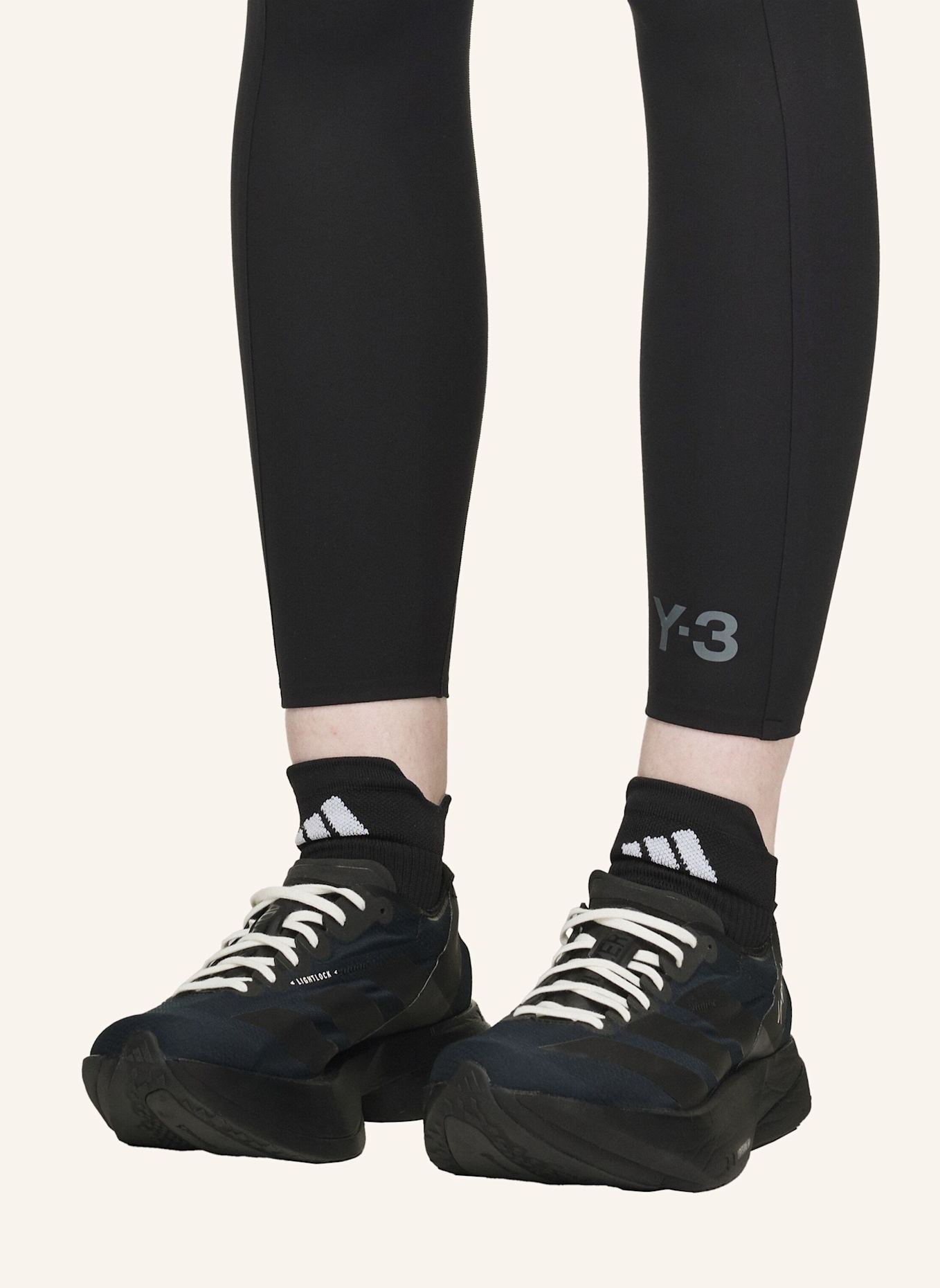 Y-3 Y-3 RUNNING LEGGINGS: SCHWARZ
