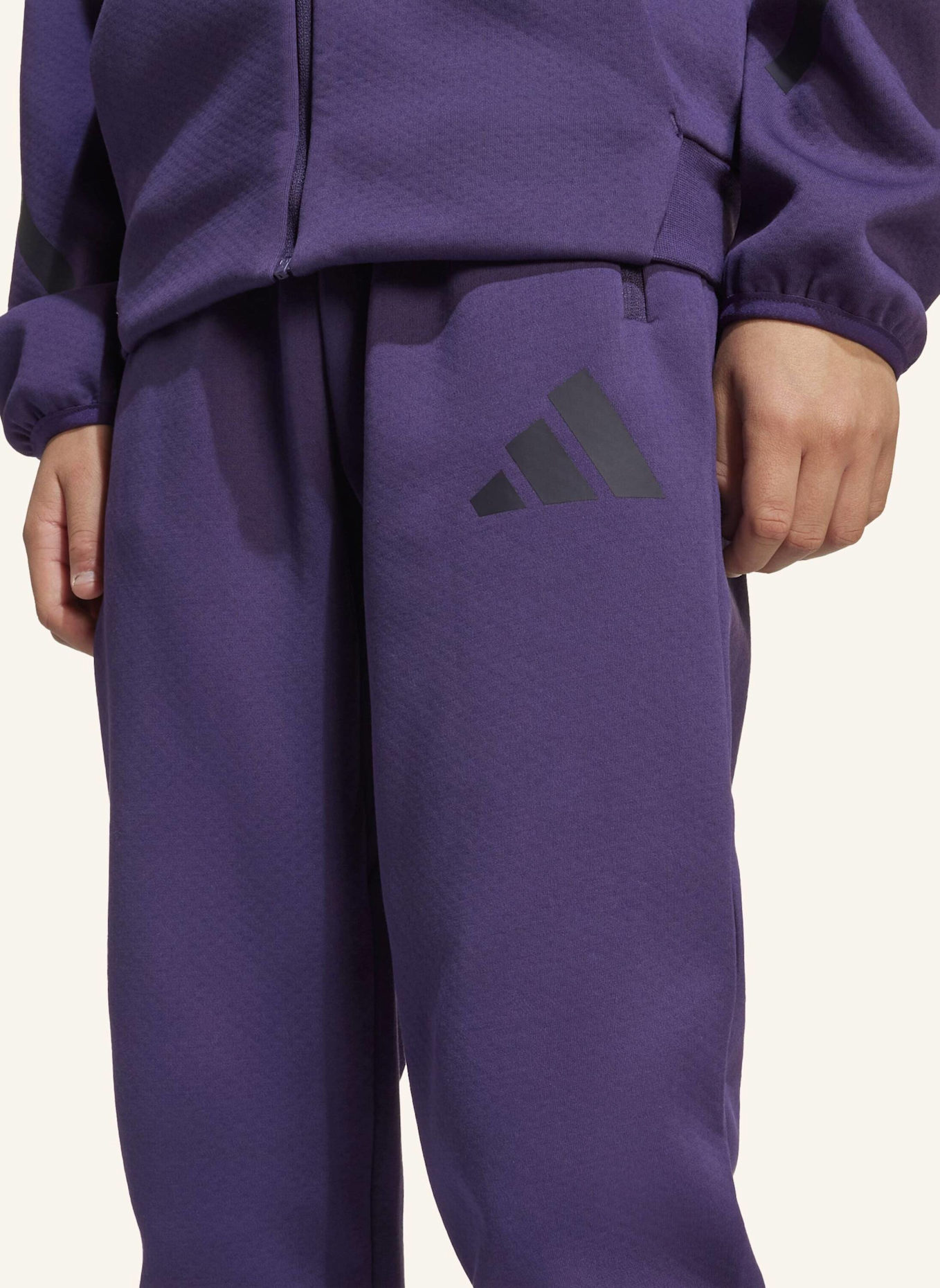 adidas ADIDAS Z.N.E. HOSE MIT SCHMAL ZULAUFENDER BEINFORM: LILA/ SCHWARZ