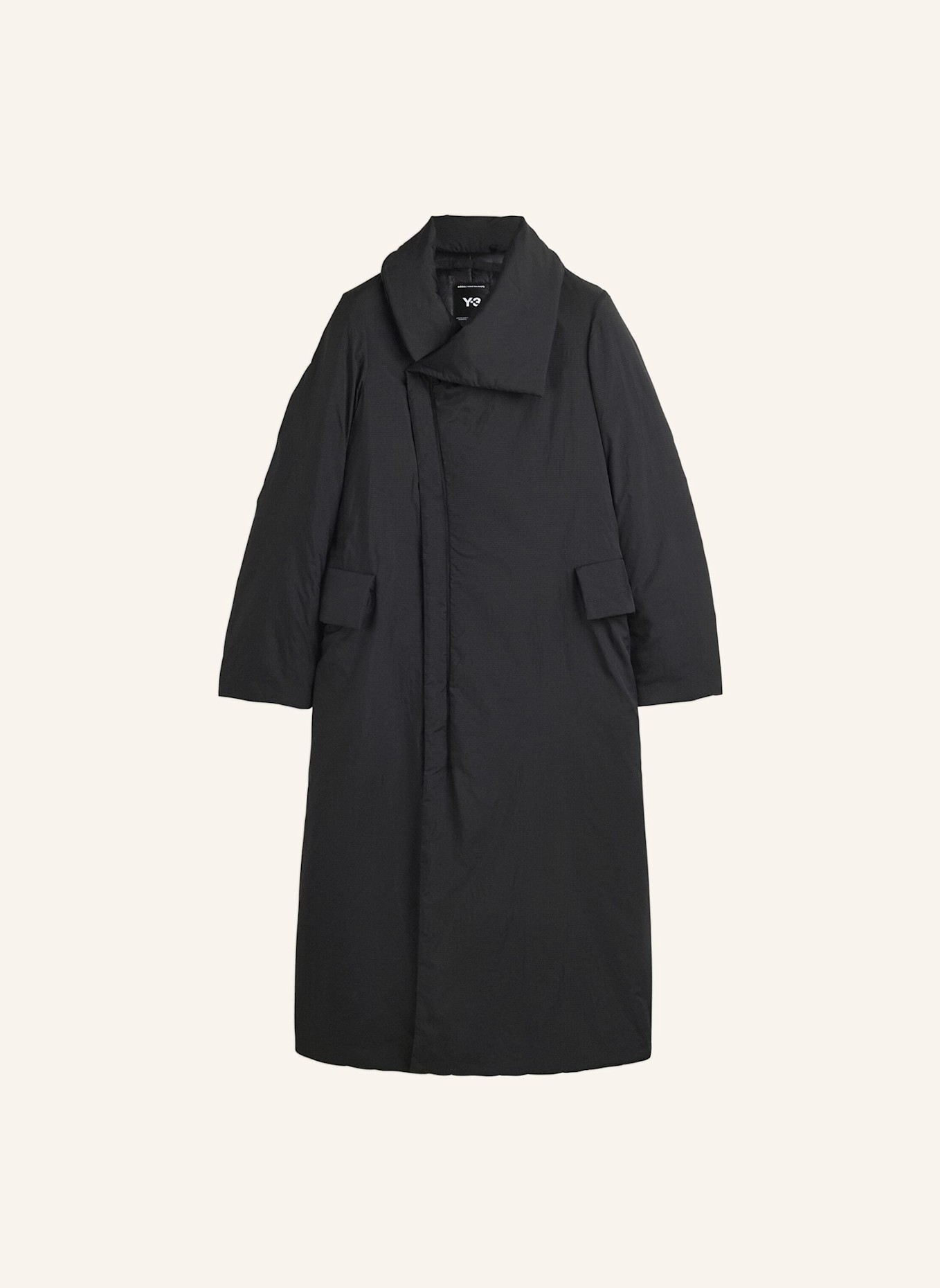 Y-3 Y-3 PADDED COAT: SCHWARZ