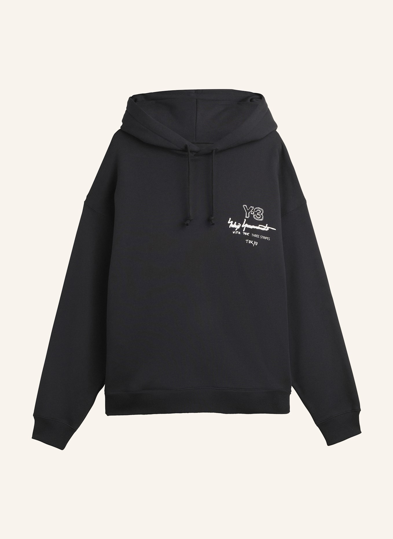 Y-3 Y-3 GRAPHIC FT HOODIE: SCHWARZ